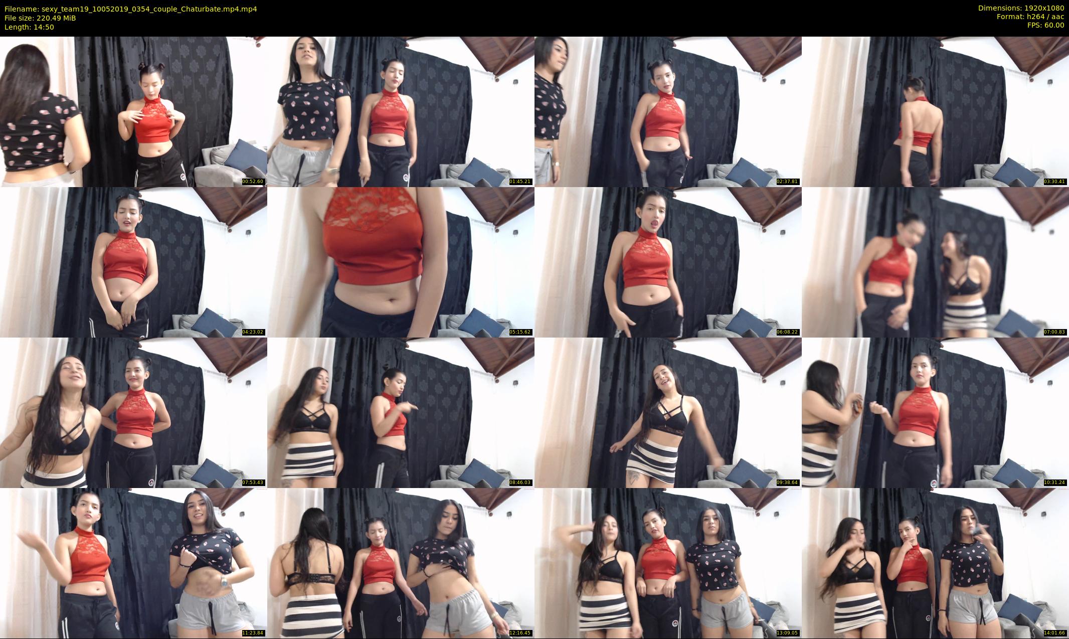 sexy_team19 — 15 minute Chaturbate female cam show recording, 1080p, May 10, 2019