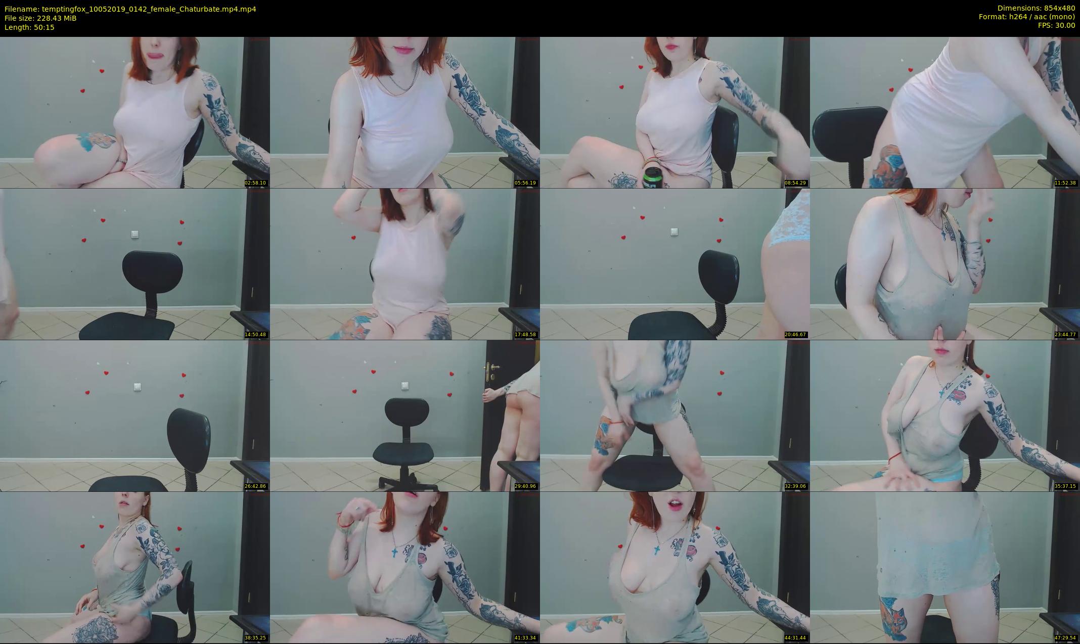 temptingfox — 51 minute Chaturbate female cam show recording, 480p, May 10, 2019