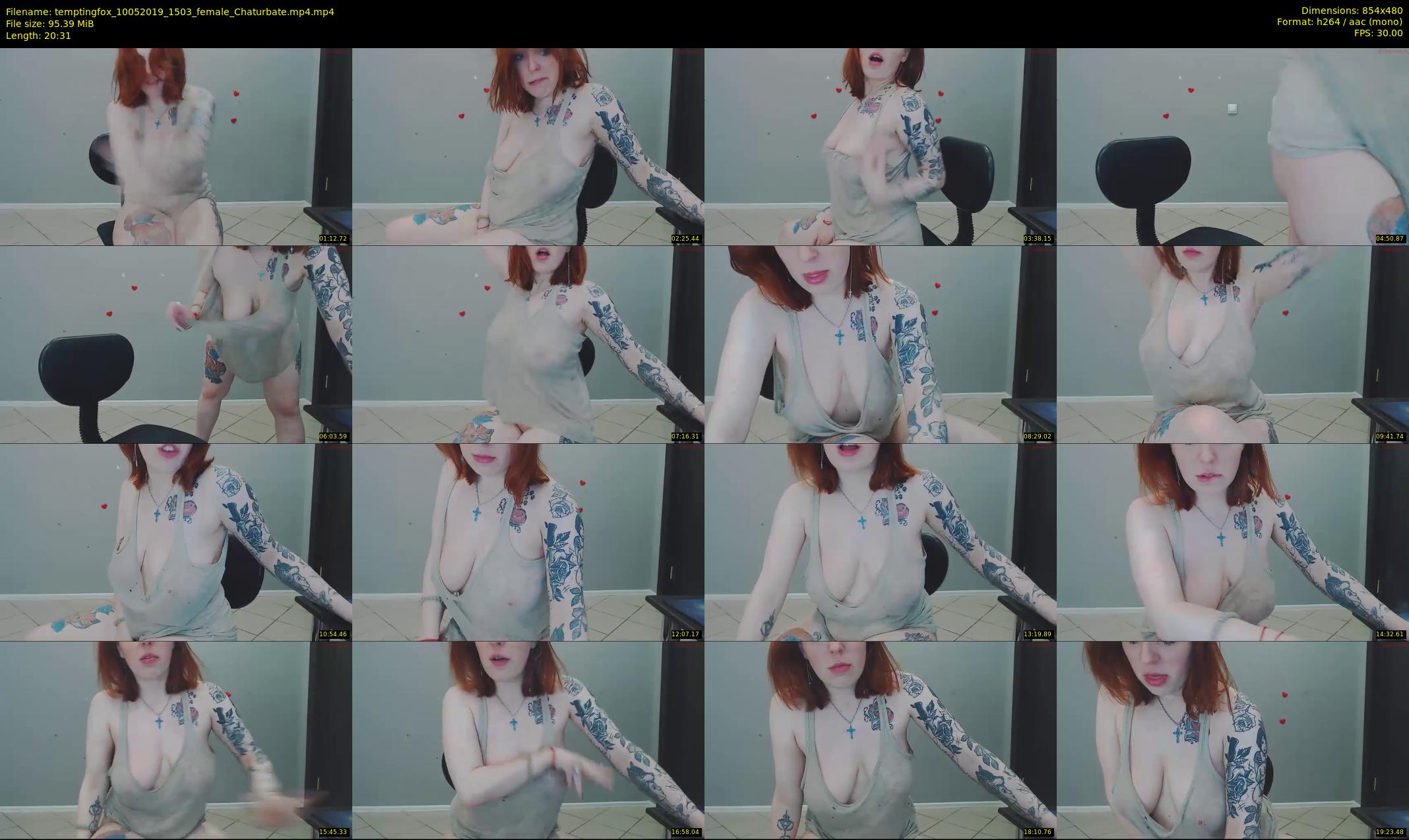 temptingfox — 21 minute Chaturbate female cam show recording, 480p, May 10, 2019