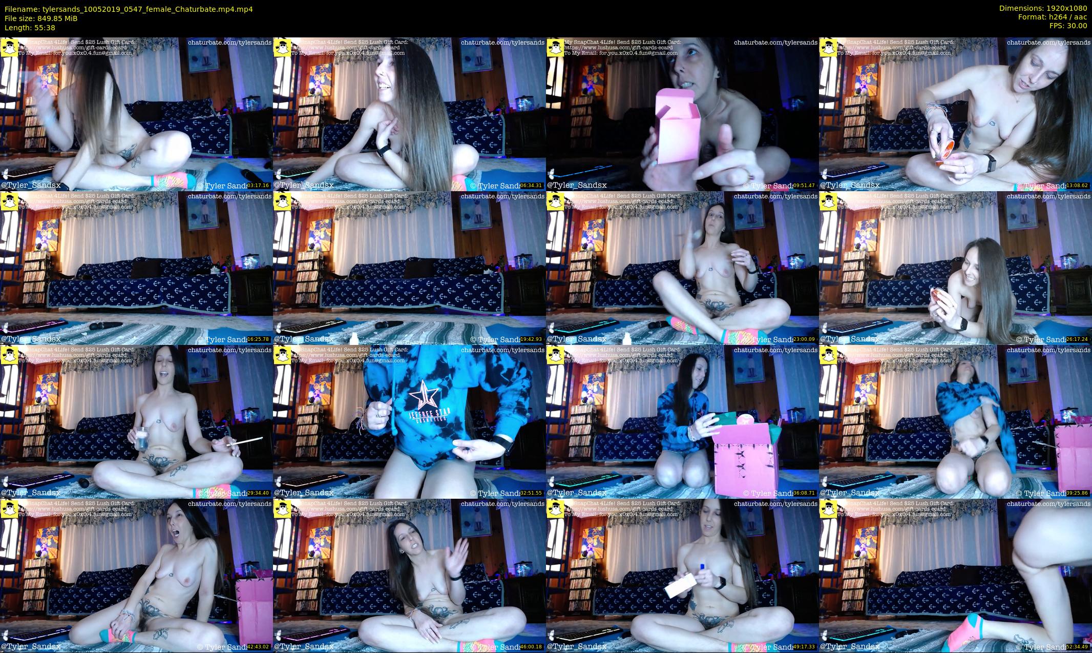 tylersands — 56 minute Chaturbate female cam show recording, 1080p, May 10, 2019