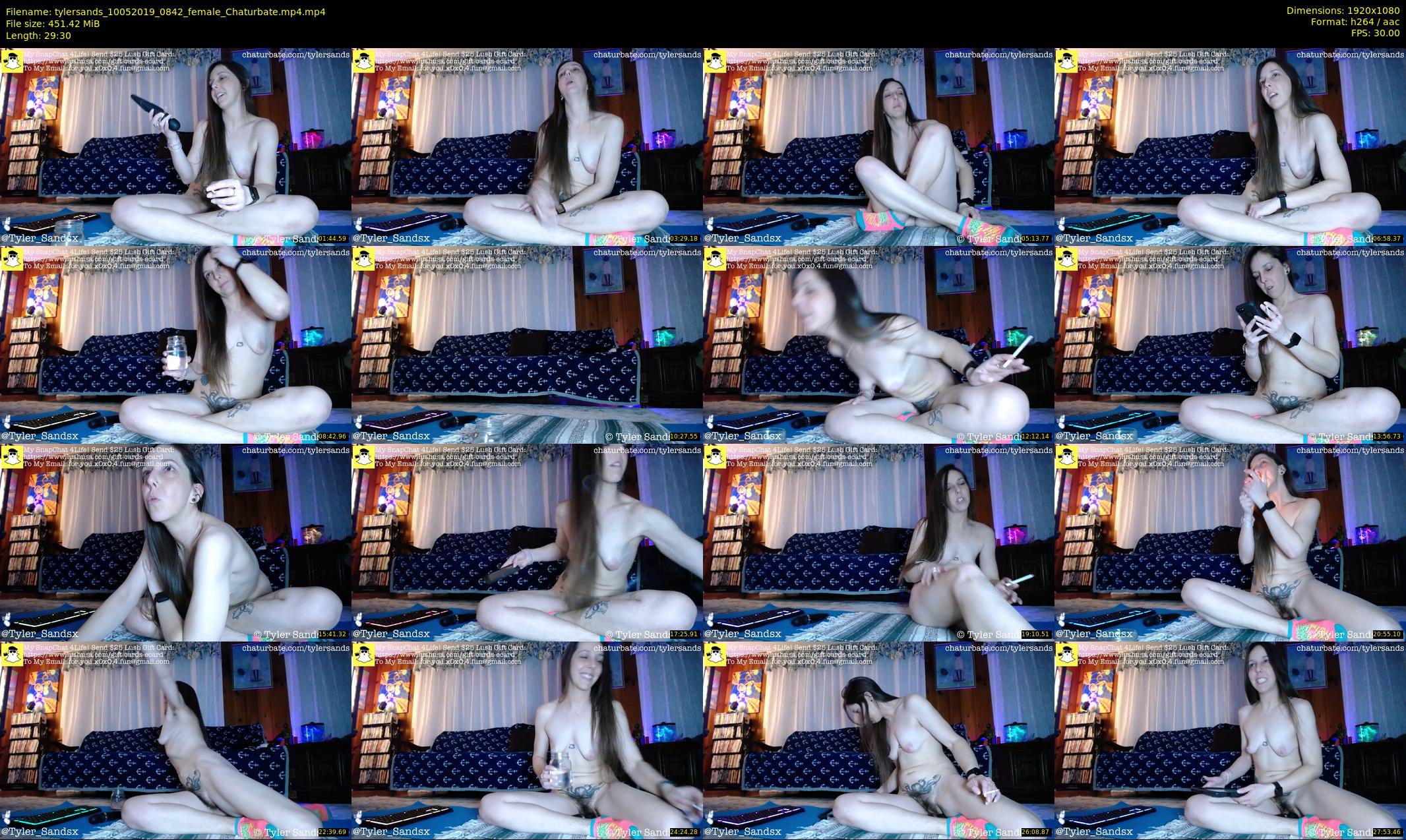 tylersands — 30 minute Chaturbate female cam show recording, 1080p, May 10, 2019
