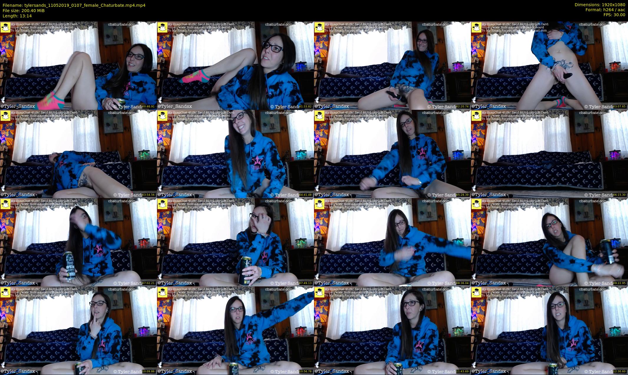 tylersands — 14 minute Chaturbate female cam show recording, 1080p, May 11, 2019