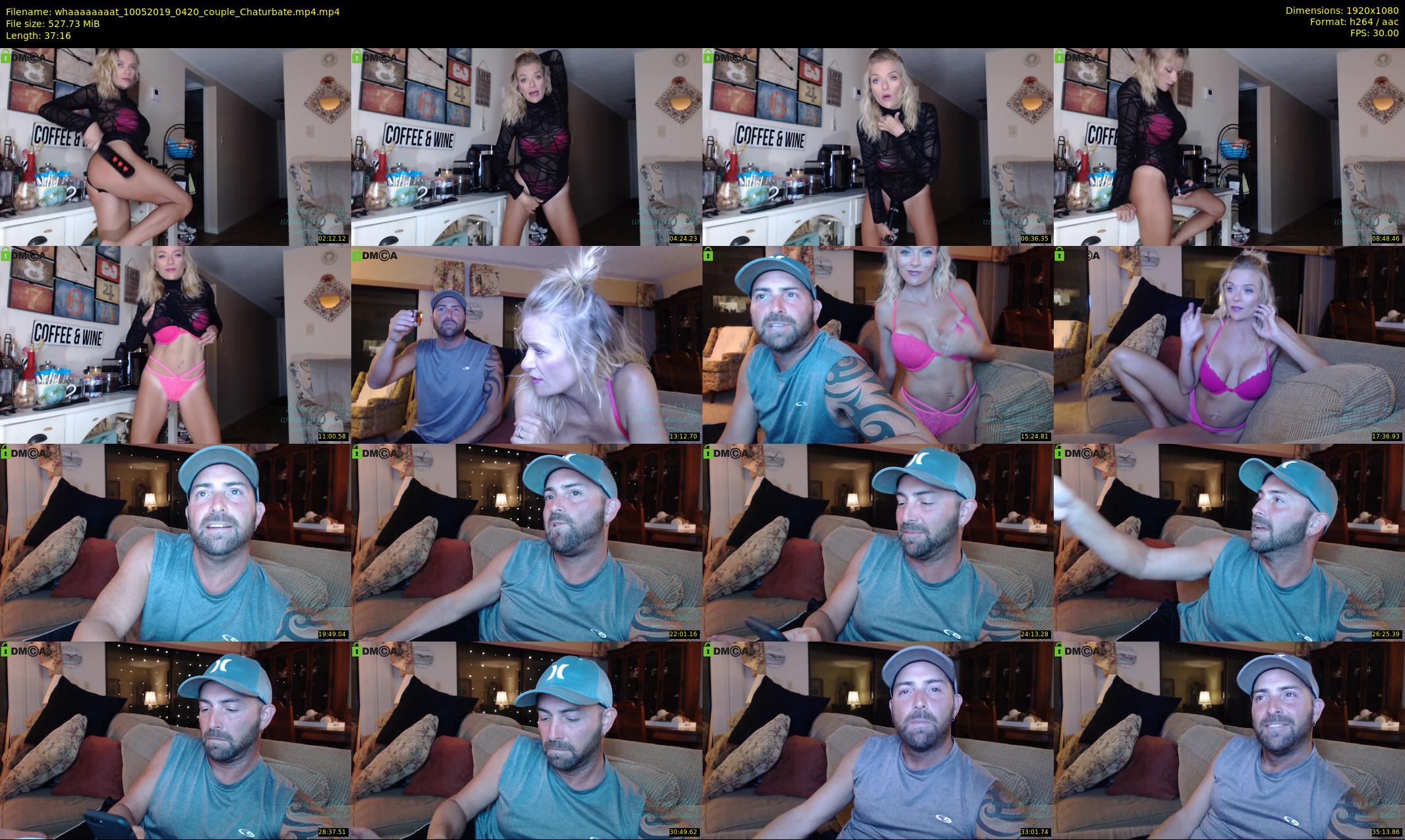 whaaaaaaaat — 38 minute Chaturbate couple cam show recording, 1080p, May 10, 2019
