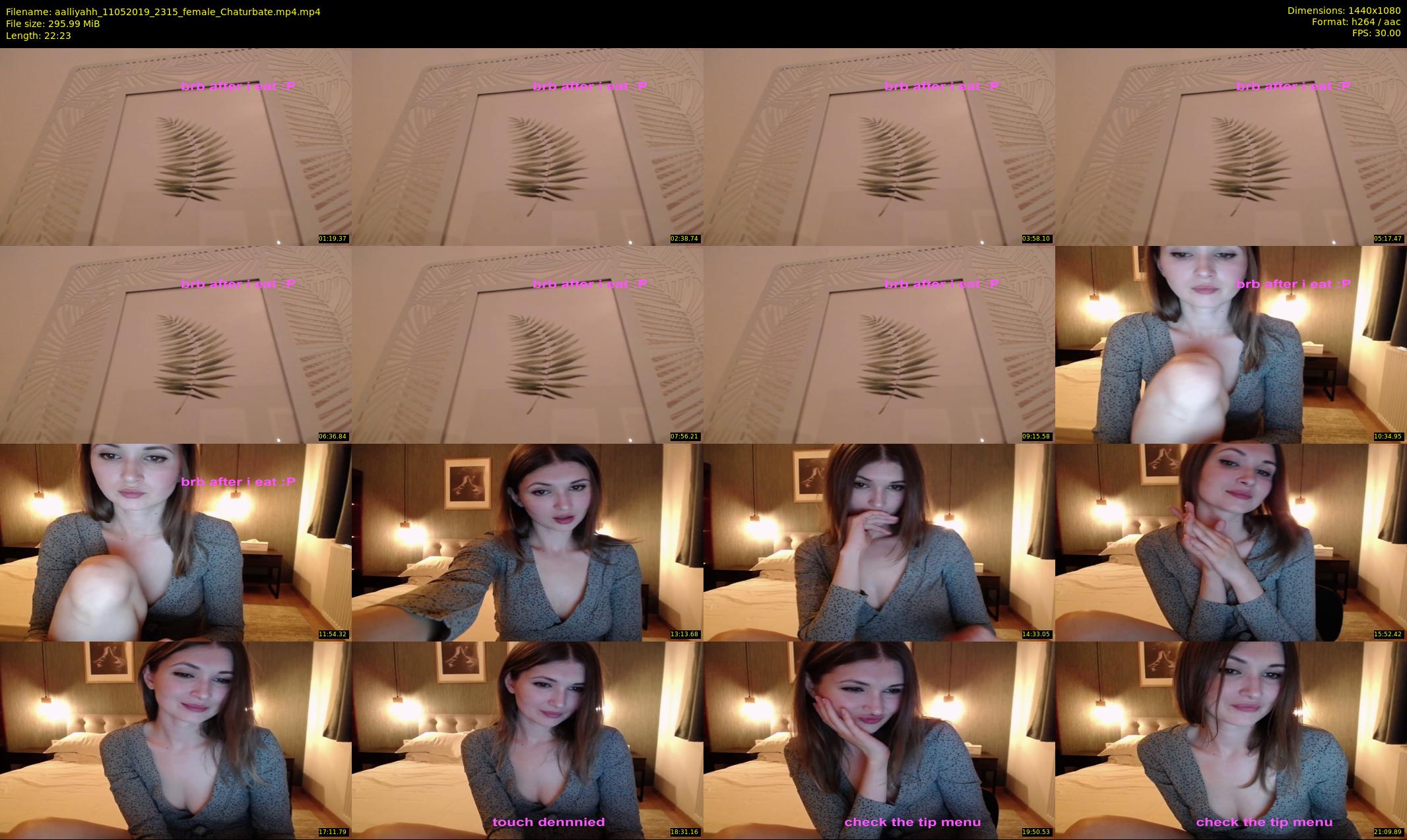 aalliyahh — 23 minute Chaturbate female cam show recording, 1080p, May 11, 2019