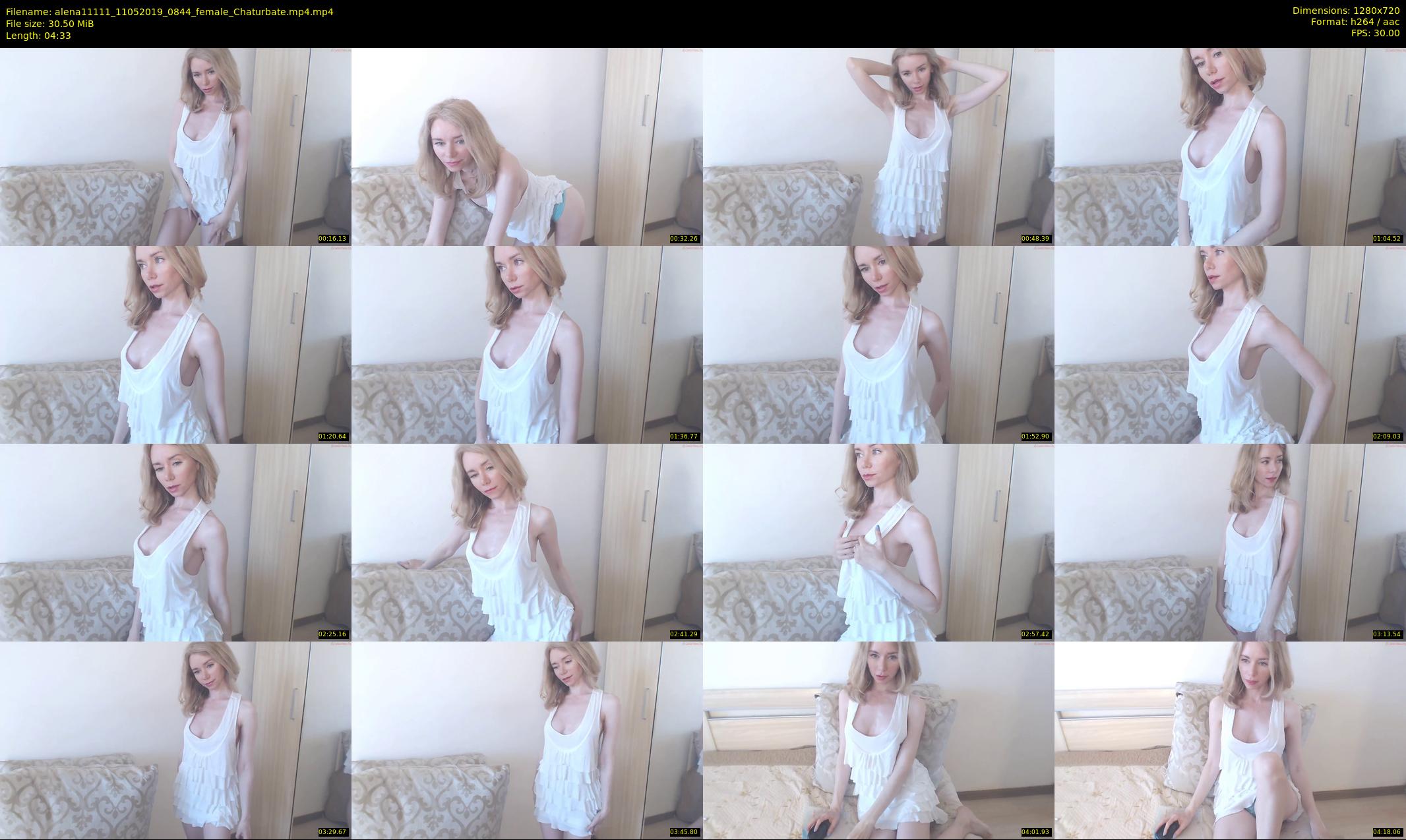 alena11111 — 5 minute Chaturbate female cam show recording, 720p, May 11, 2019