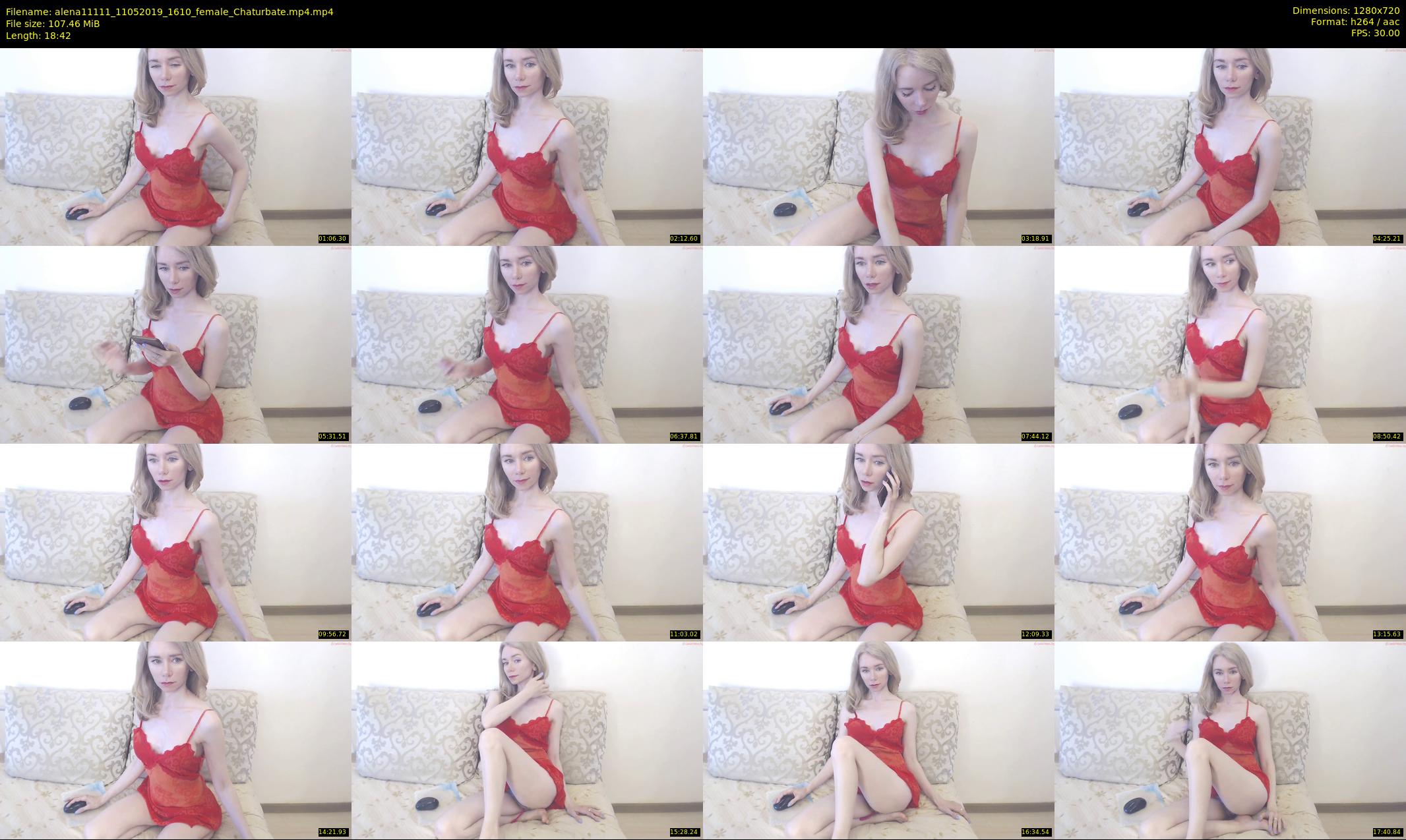 alena11111 — 19 minute Chaturbate female cam show recording, 720p, May 11, 2019