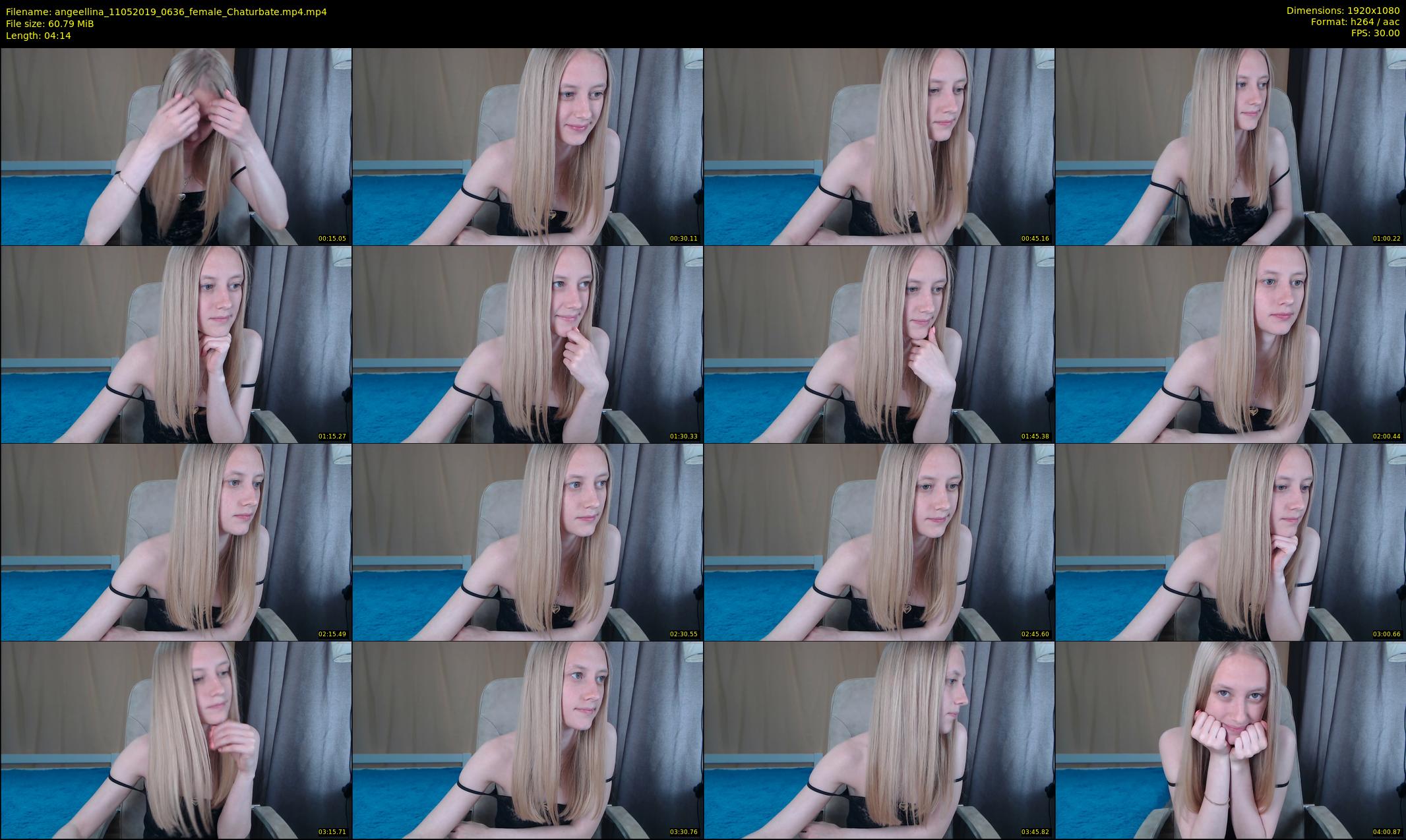 angeellina — 5 minute Chaturbate female cam show recording, 1080p, May 11, 2019