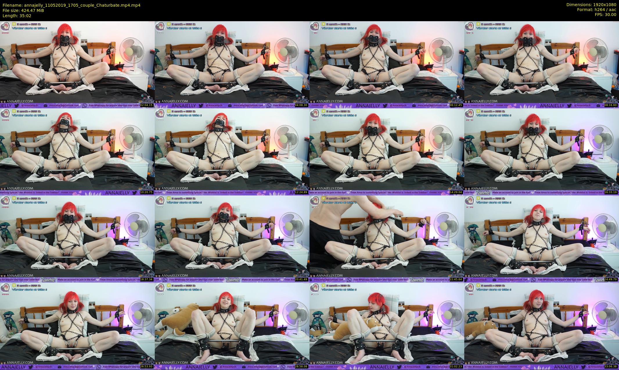 annajelly — 36 minute Chaturbate couple cam show recording, 1080p, May 11, 2019