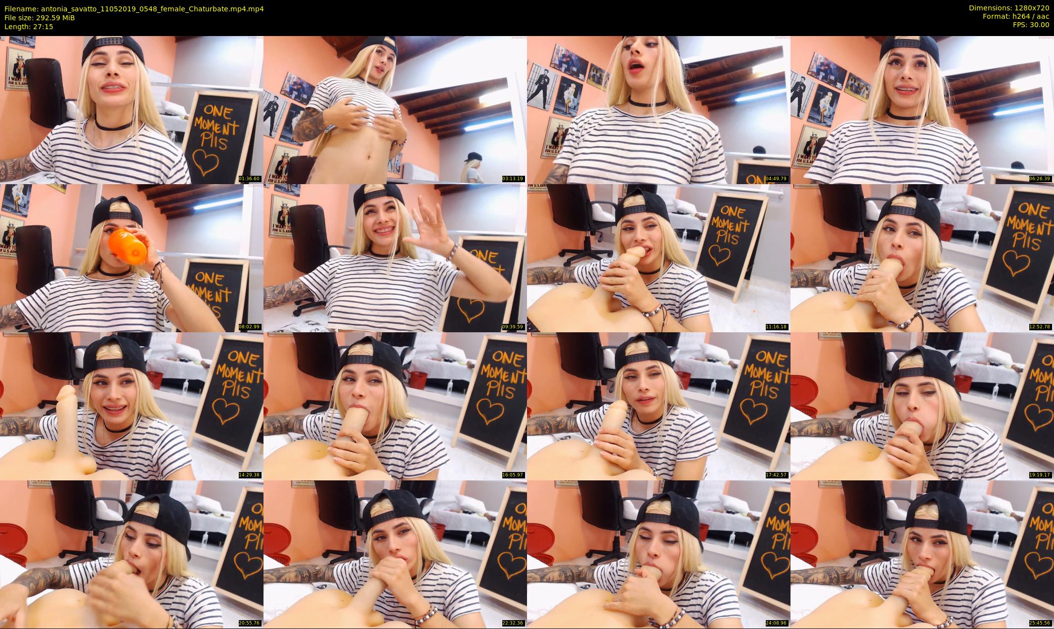 antonia_savatto — 28 minute Chaturbate female cam show recording, 720p, May 11, 2019