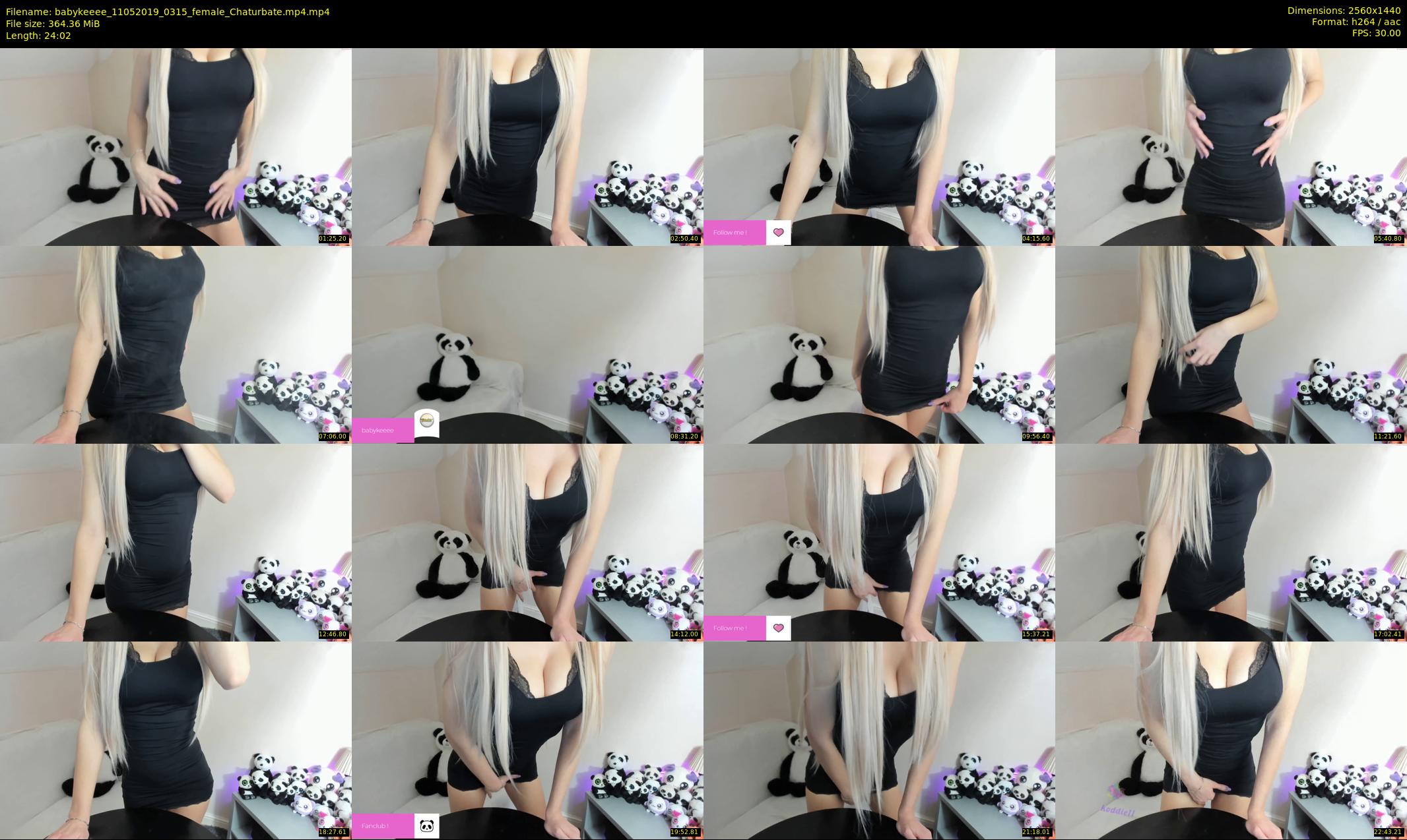 babykeeee — 25 minute Chaturbate female cam show recording, 1080p, May 11, 2019