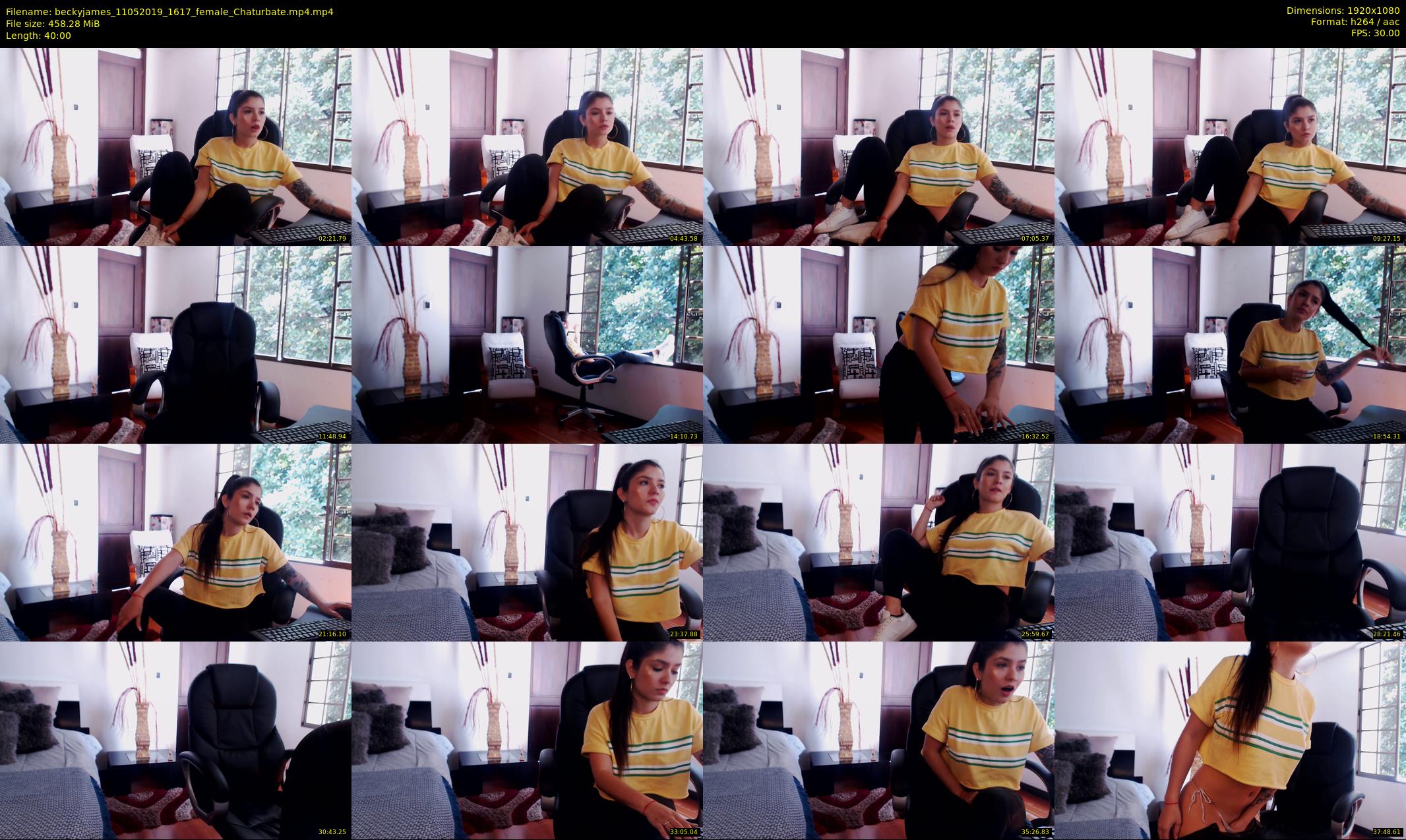 beckyjames — 40 minute Chaturbate female cam show recording, 1080p, May 11, 2019