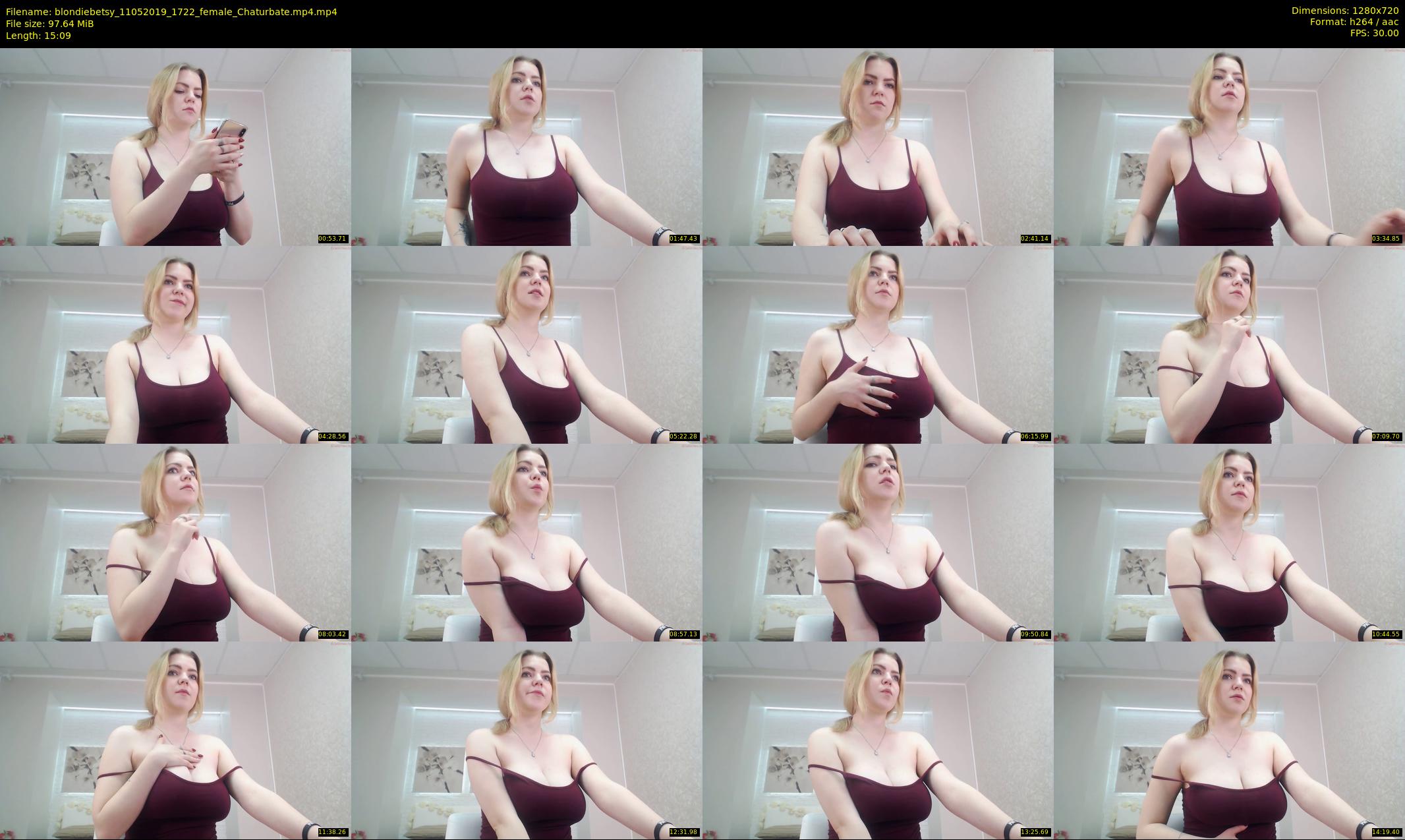 blondiebetsy — 16 minute Chaturbate female cam show recording, 720p, May 11, 2019