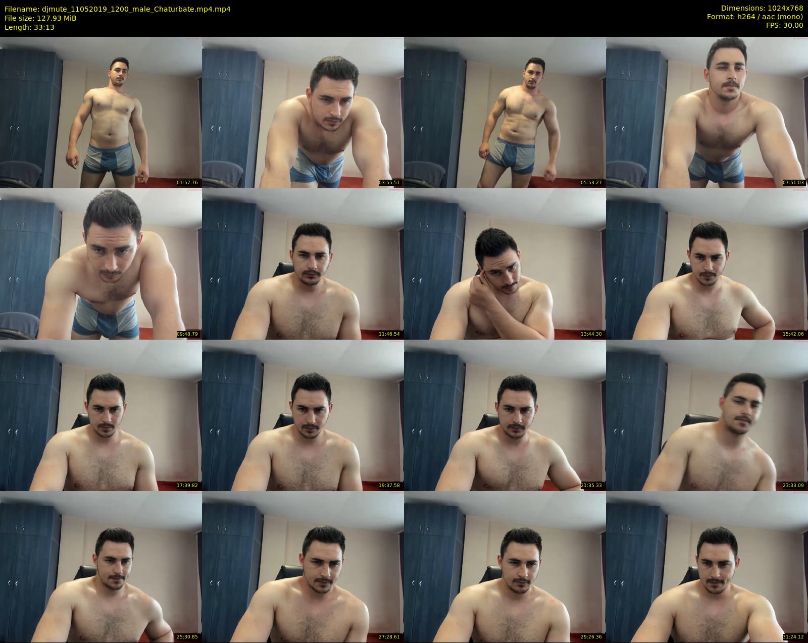 djmute — 34 minute Chaturbate male cam show recording, 720p, May 11, 2019