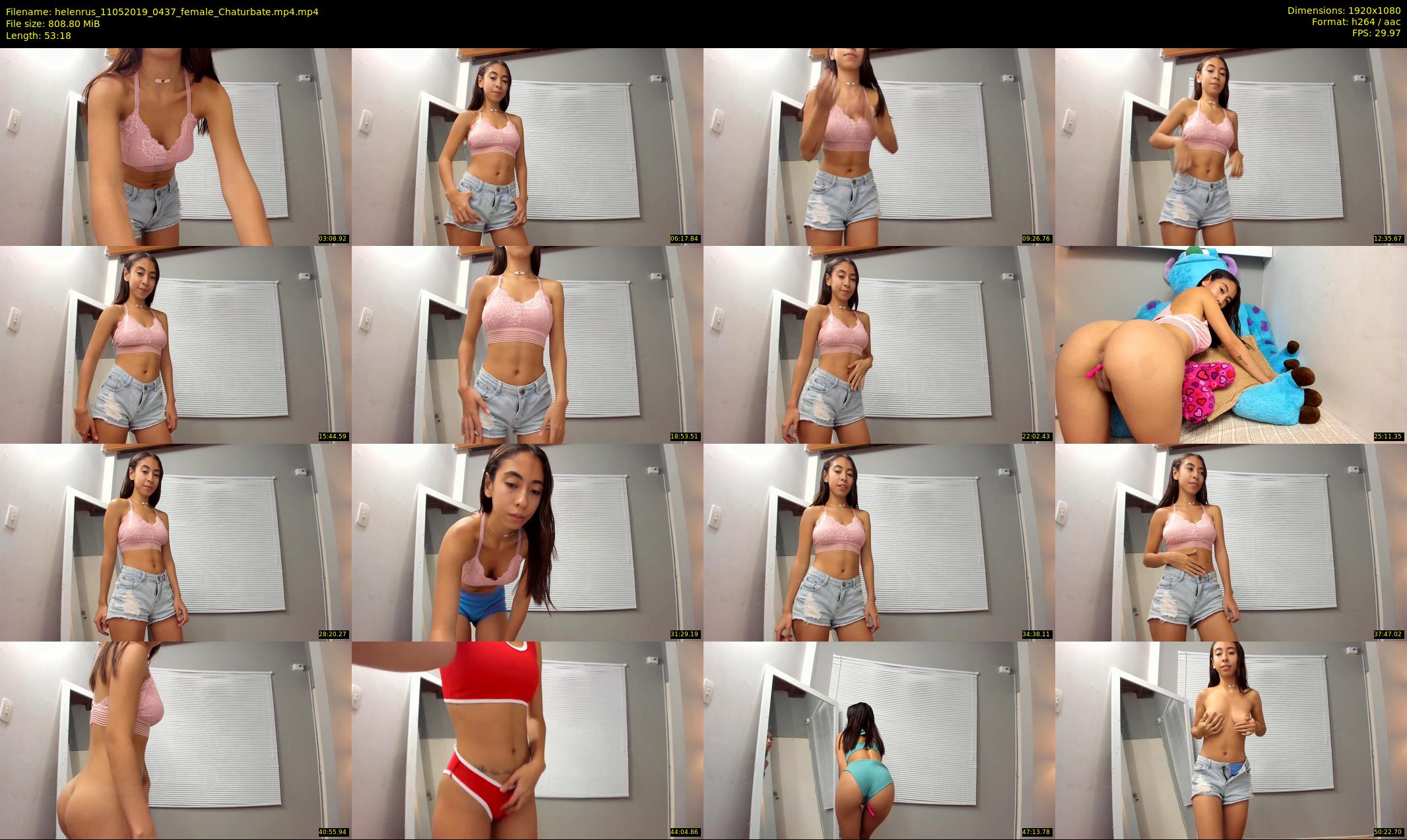 helenrus — 54 minute Chaturbate female cam show recording, 1080p, May 11, 2019