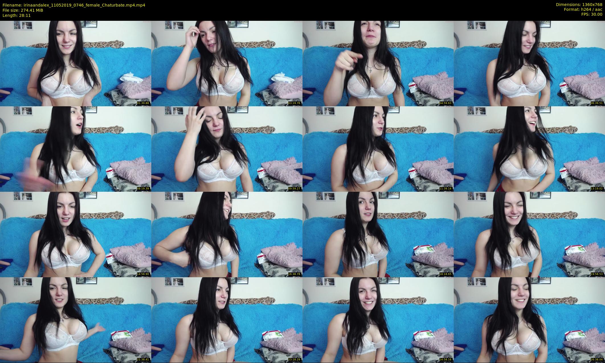 irinaandalex — 29 minute Chaturbate couple cam show recording, 720p, May 11, 2019