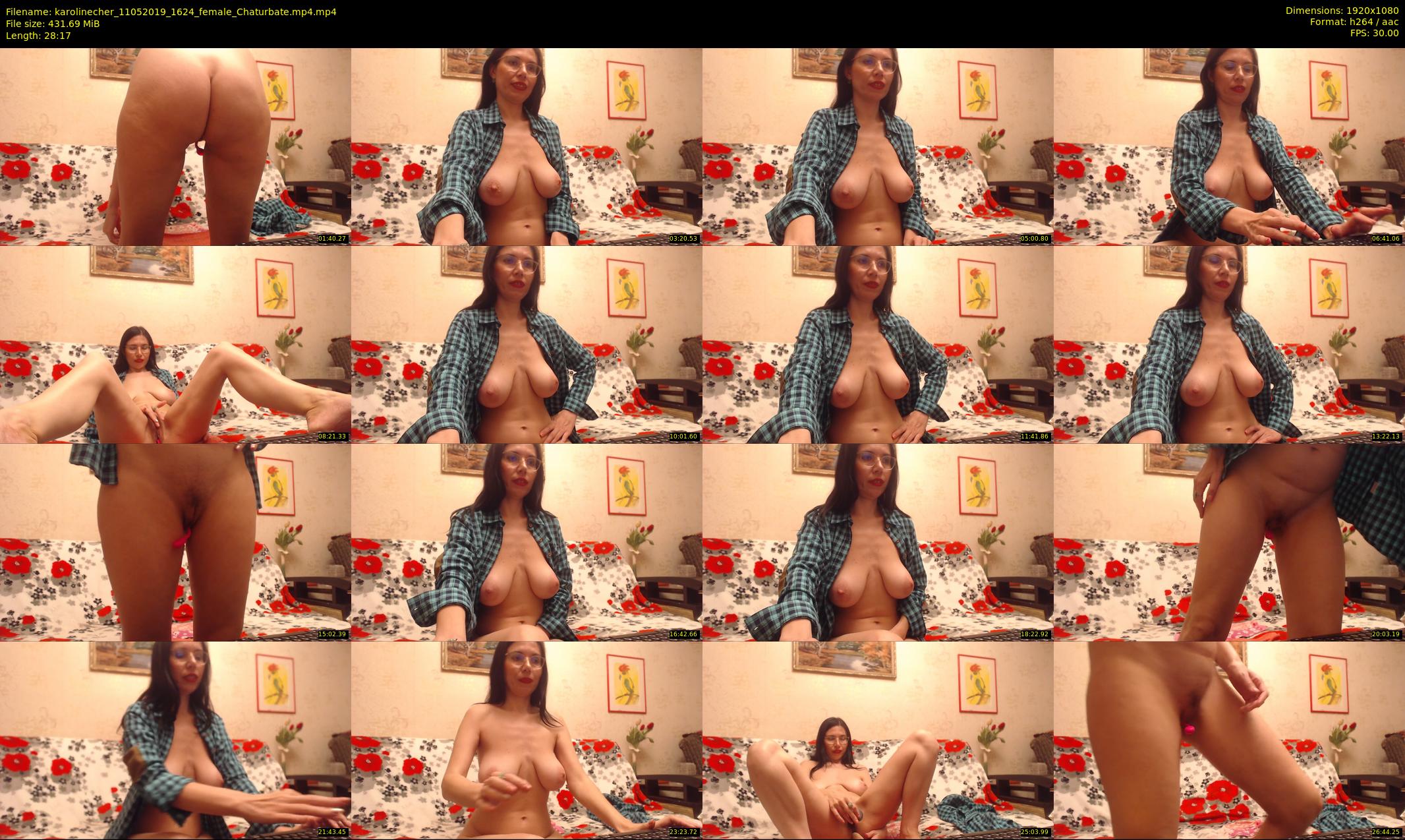 karolinecher — 29 minute Chaturbate female cam show recording, 1080p, May 11, 2019