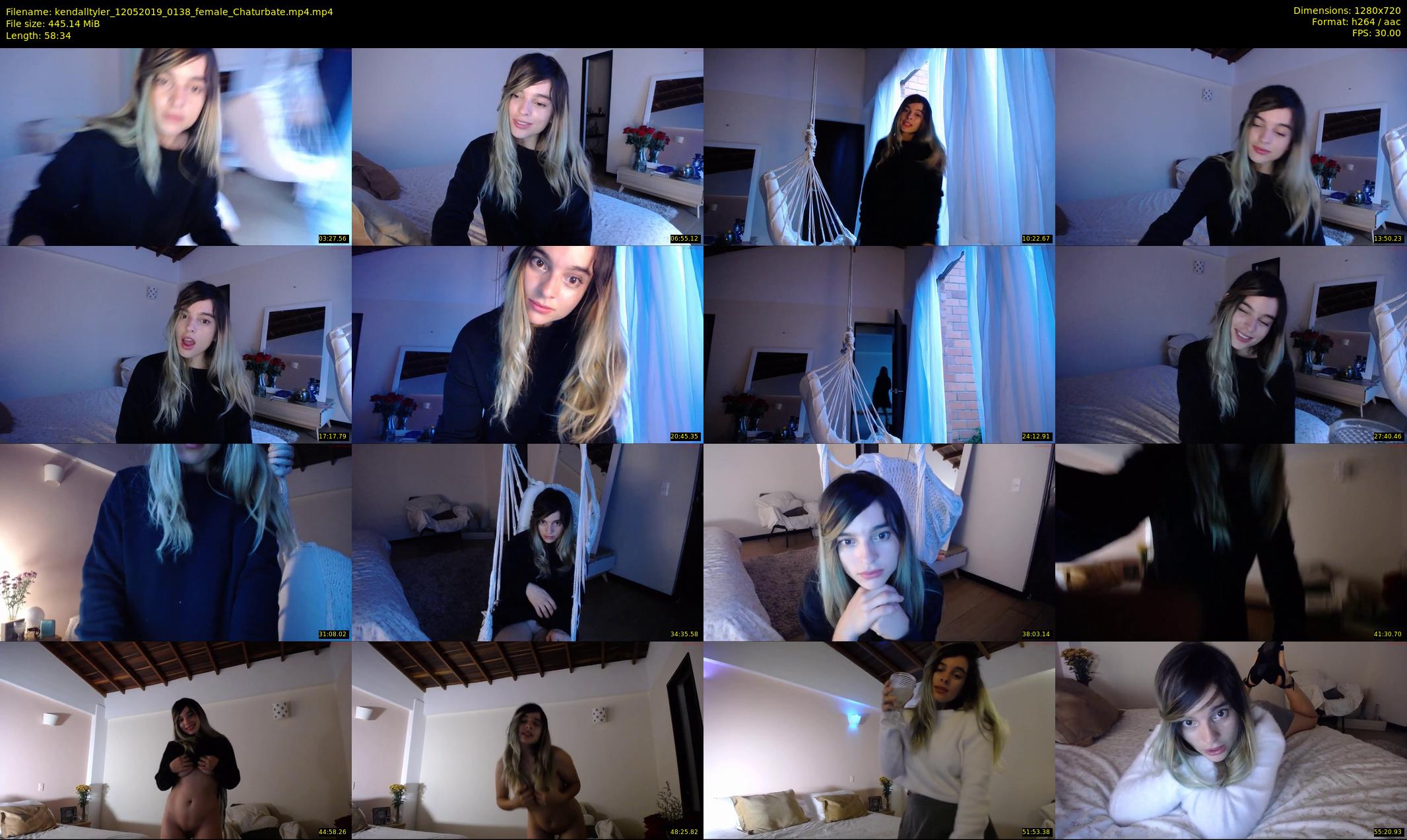 kendalltyler — 59 minute Chaturbate female cam show recording, 720p, May 12, 2019