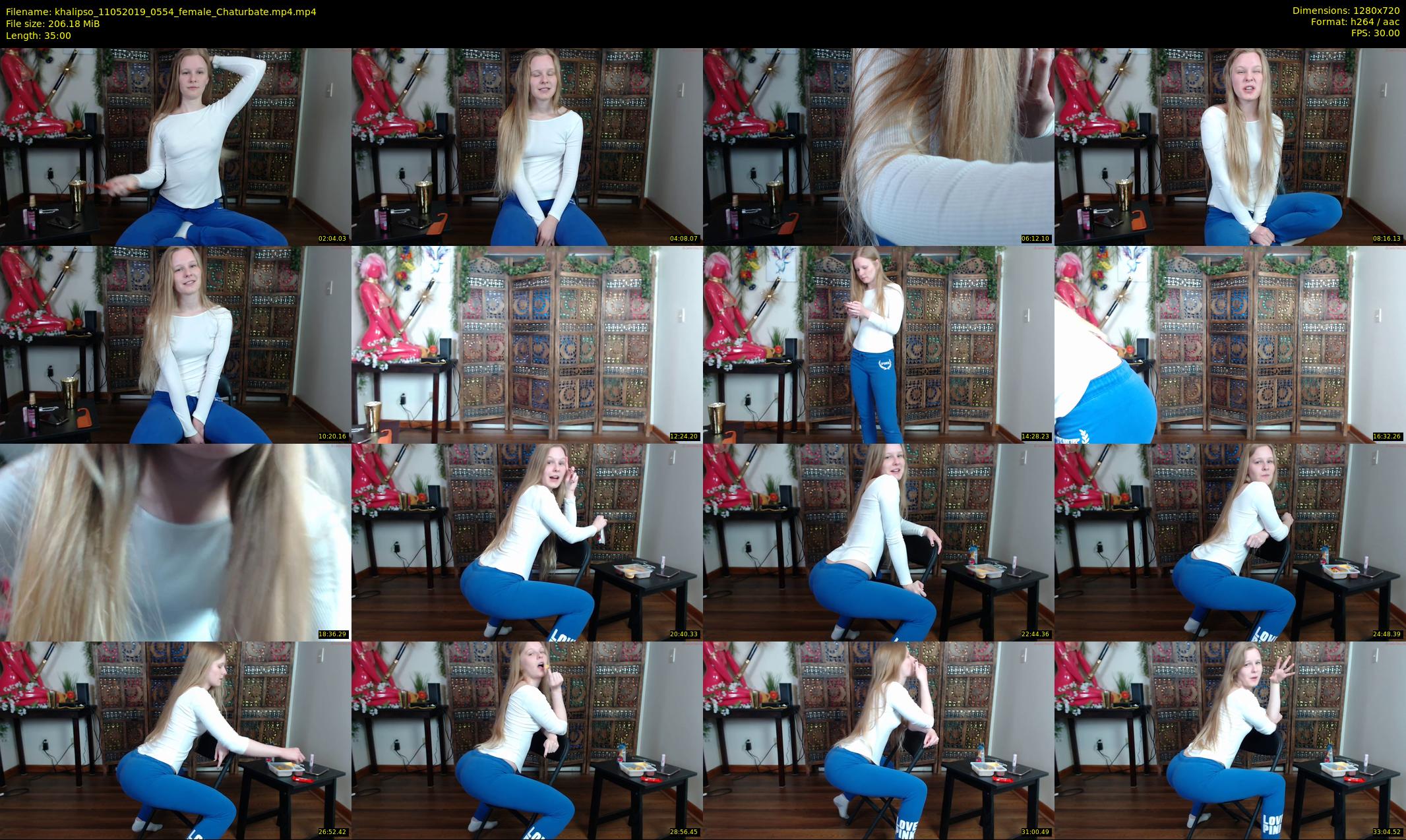 khalipso — 35 minute Chaturbate female cam show recording, 720p, May 11, 2019