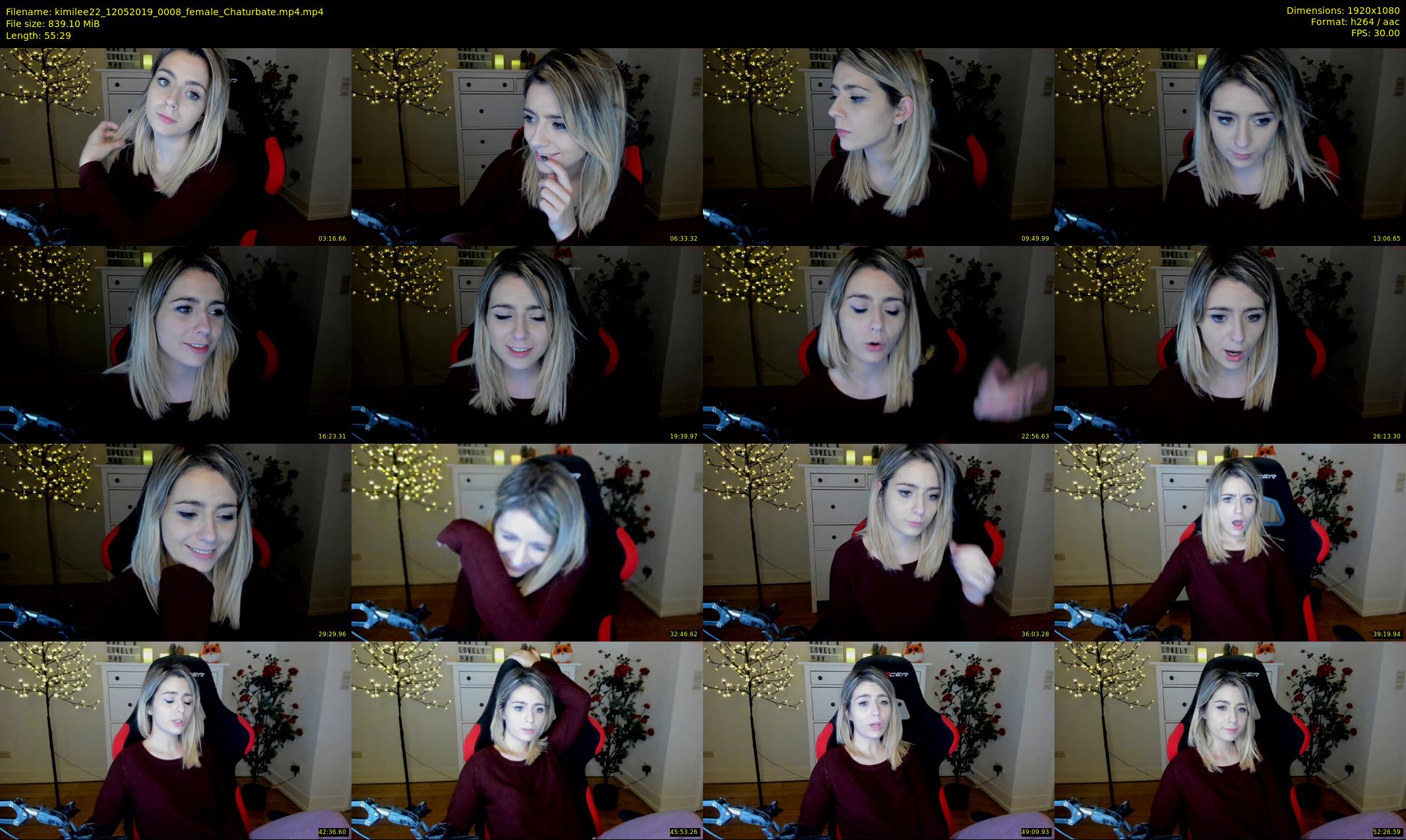 kimilee22 — 56 minute Chaturbate female cam show recording, 1080p, May 12, 2019