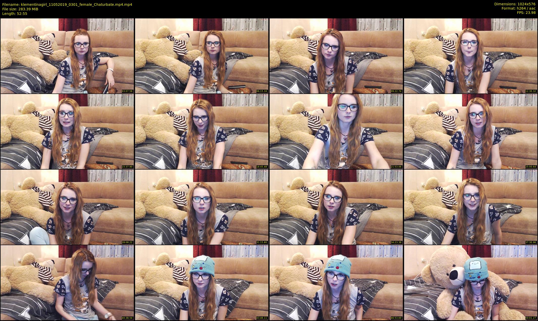 klementinagirl — 53 minute Chaturbate female cam show recording, 480p, May 11, 2019