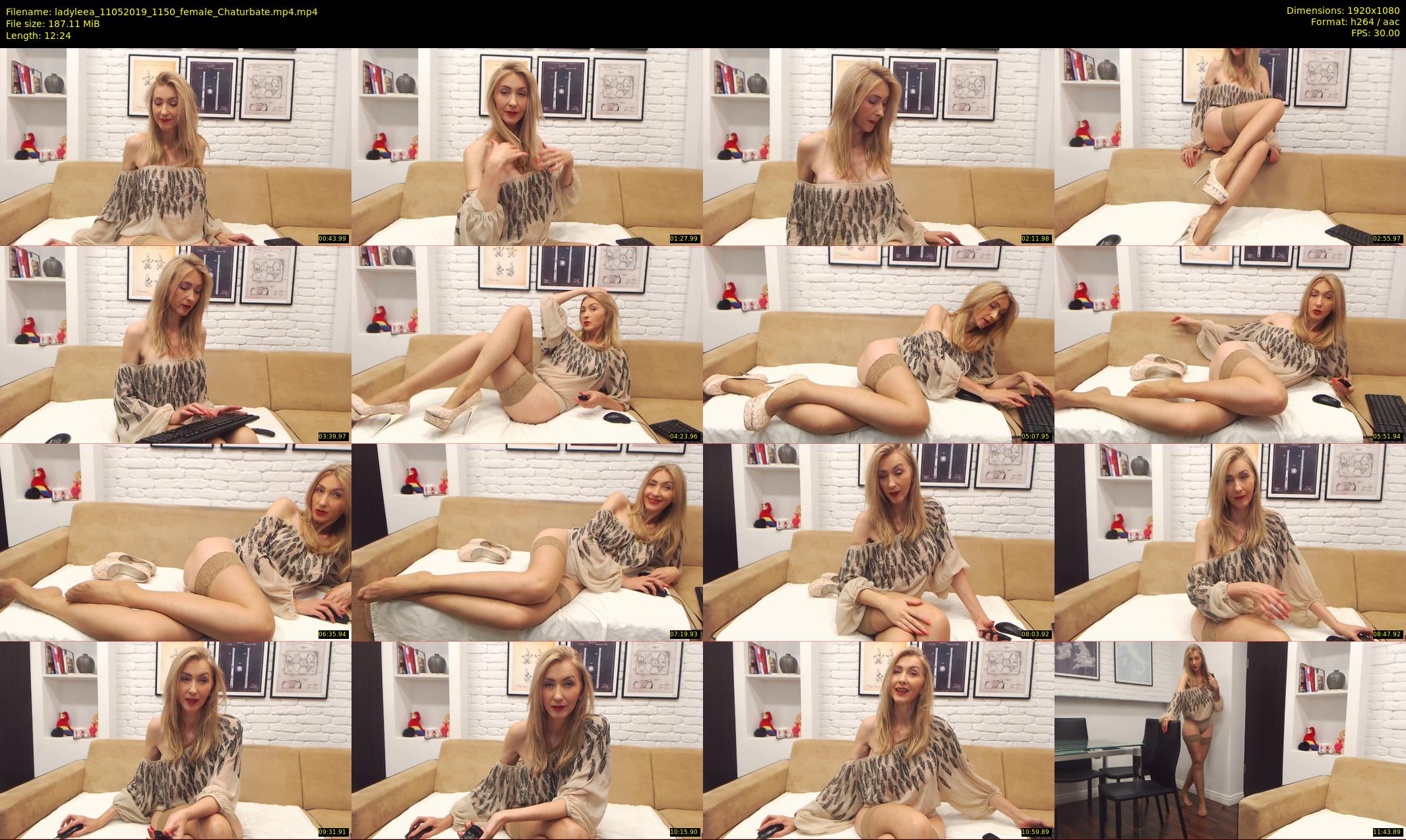 ladyleea — 13 minute Chaturbate female cam show recording, 1080p, May 11, 2019
