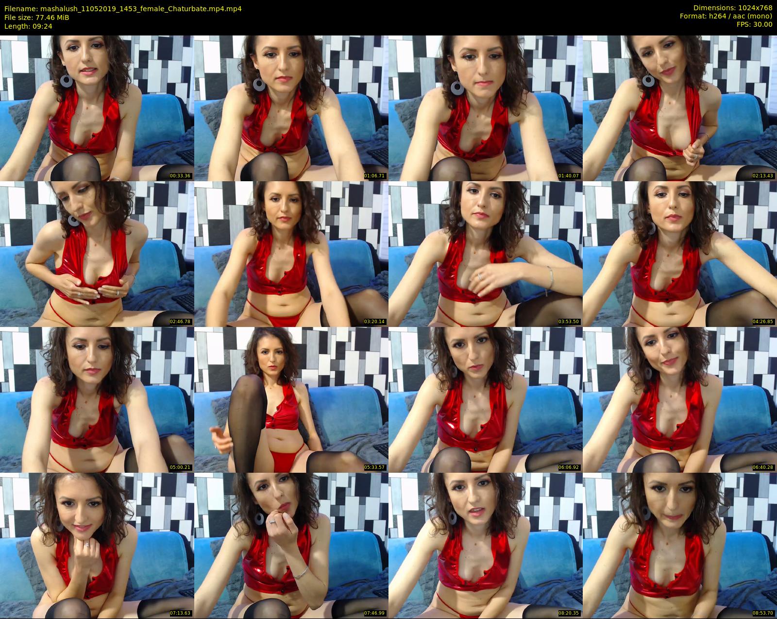 mashalush — 10 minute Chaturbate female cam show recording, 720p, May 11, 2019