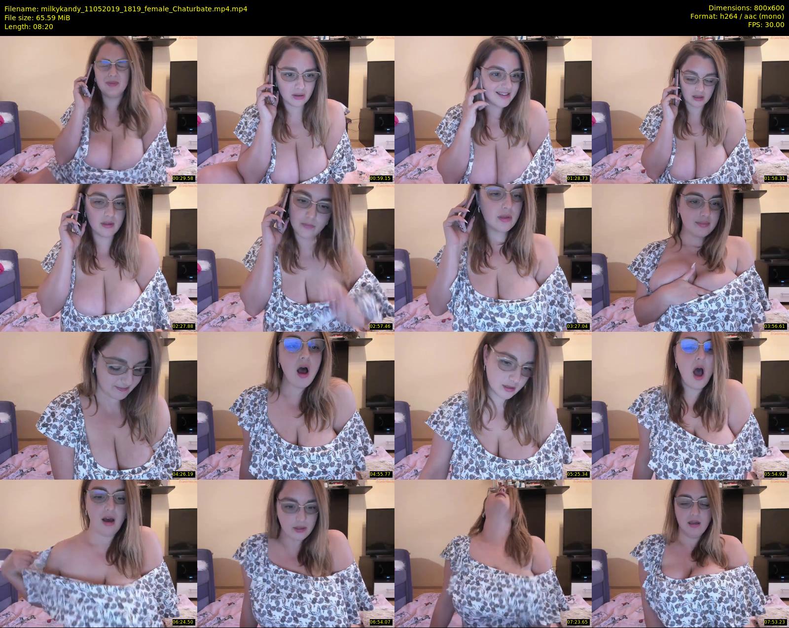 milkykandy — 9 minute Chaturbate female cam show recording, 480p, May 11, 2019