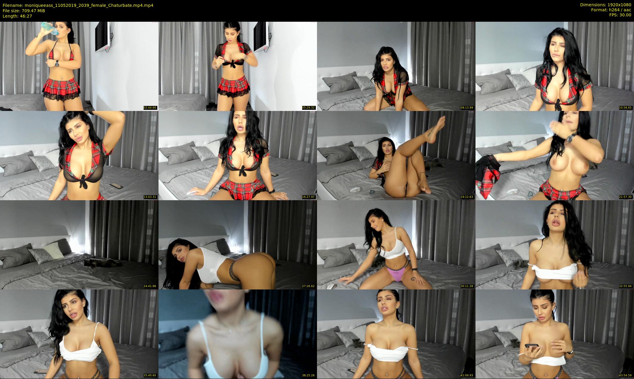 moniqueeass — 47 minute Chaturbate female cam show recording, 1080p, May 11, 2019