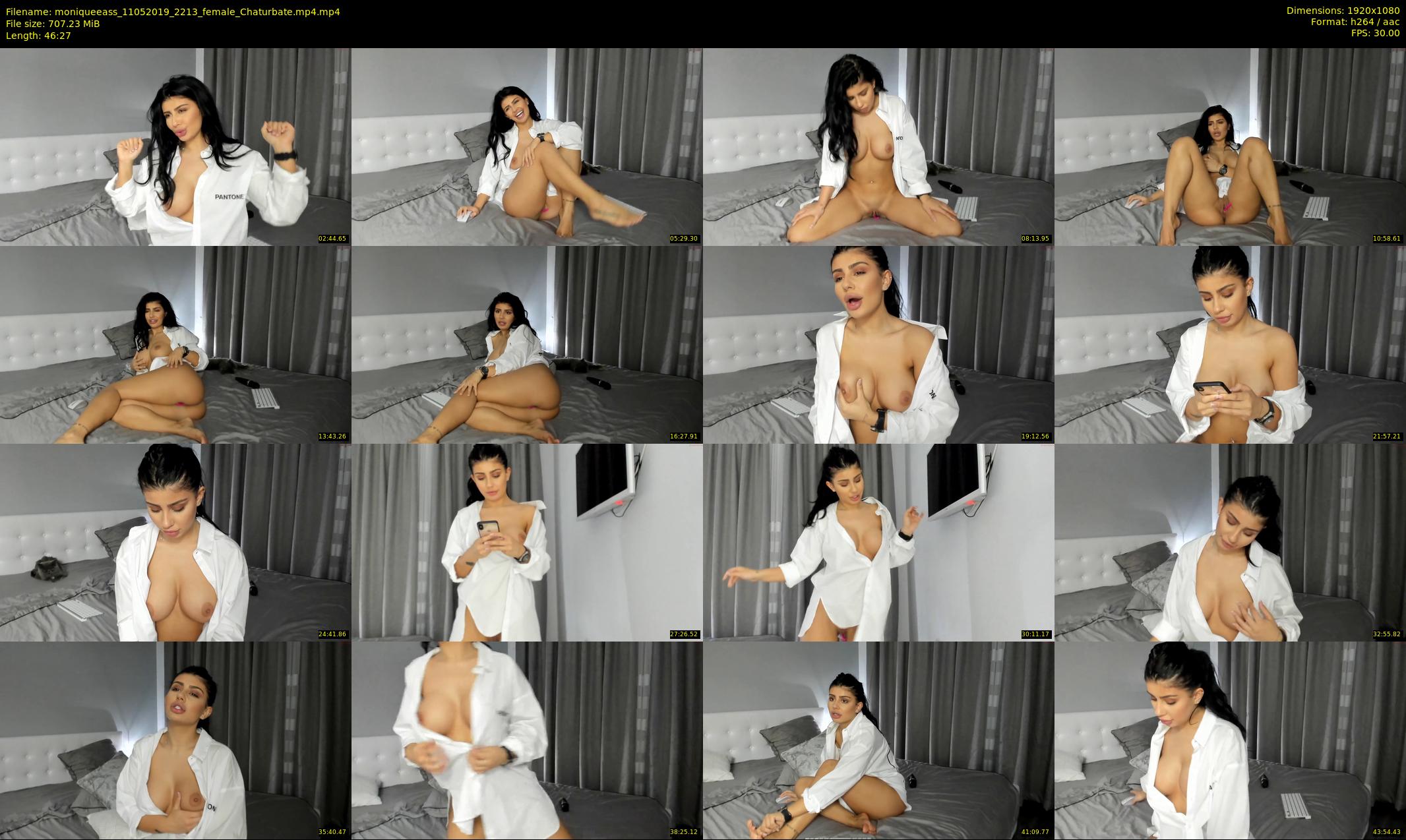 moniqueeass — 47 minute Chaturbate female cam show recording, 1080p, May 11, 2019