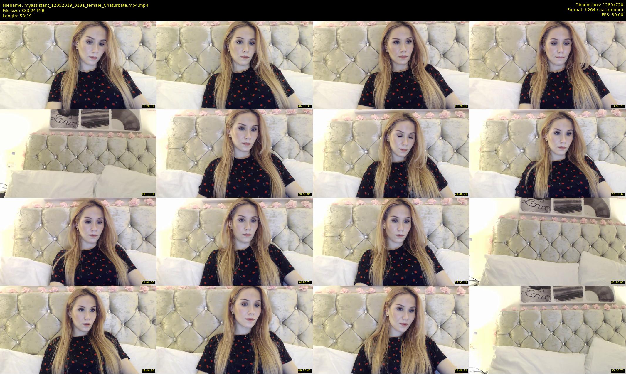 myassistant — 59 minute Chaturbate female cam show recording, 720p, May 12, 2019
