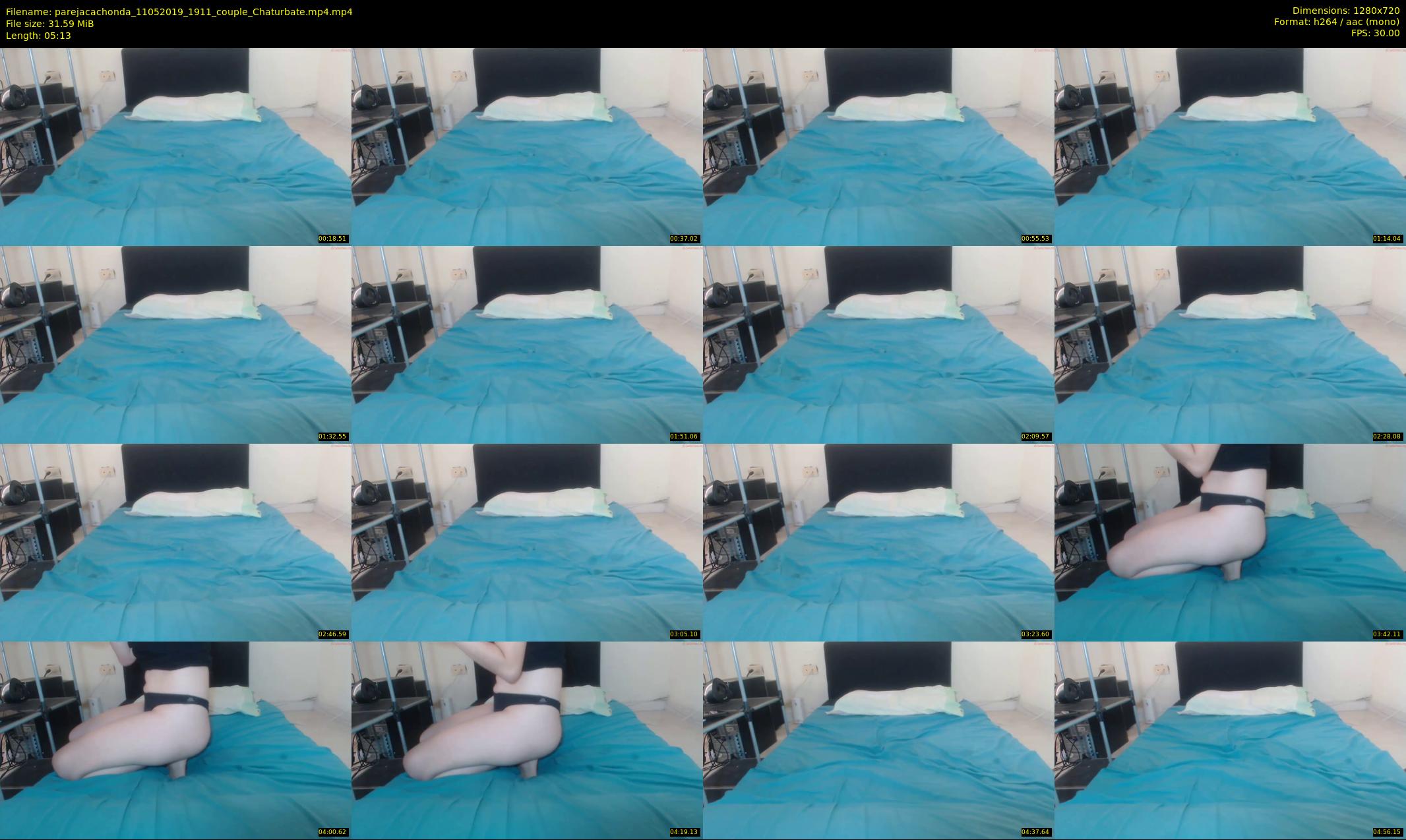 parejacachonda — 6 minute Chaturbate couple cam show recording, 720p, May 11, 2019