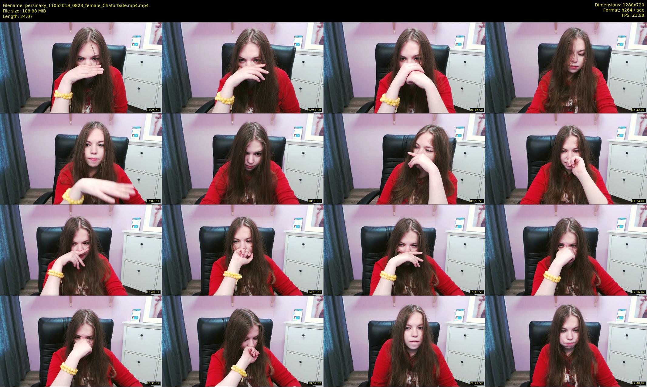persinaky — 25 minute Chaturbate female cam show recording, 720p, May 11, 2019