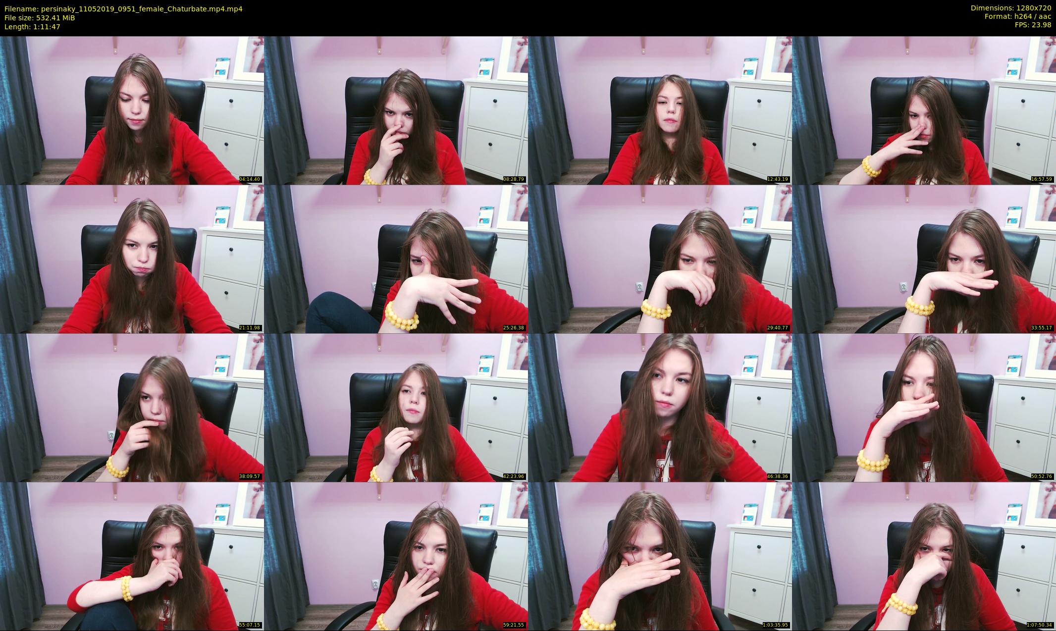 persinaky — 72 minute Chaturbate female cam show recording, 720p, May 11, 2019