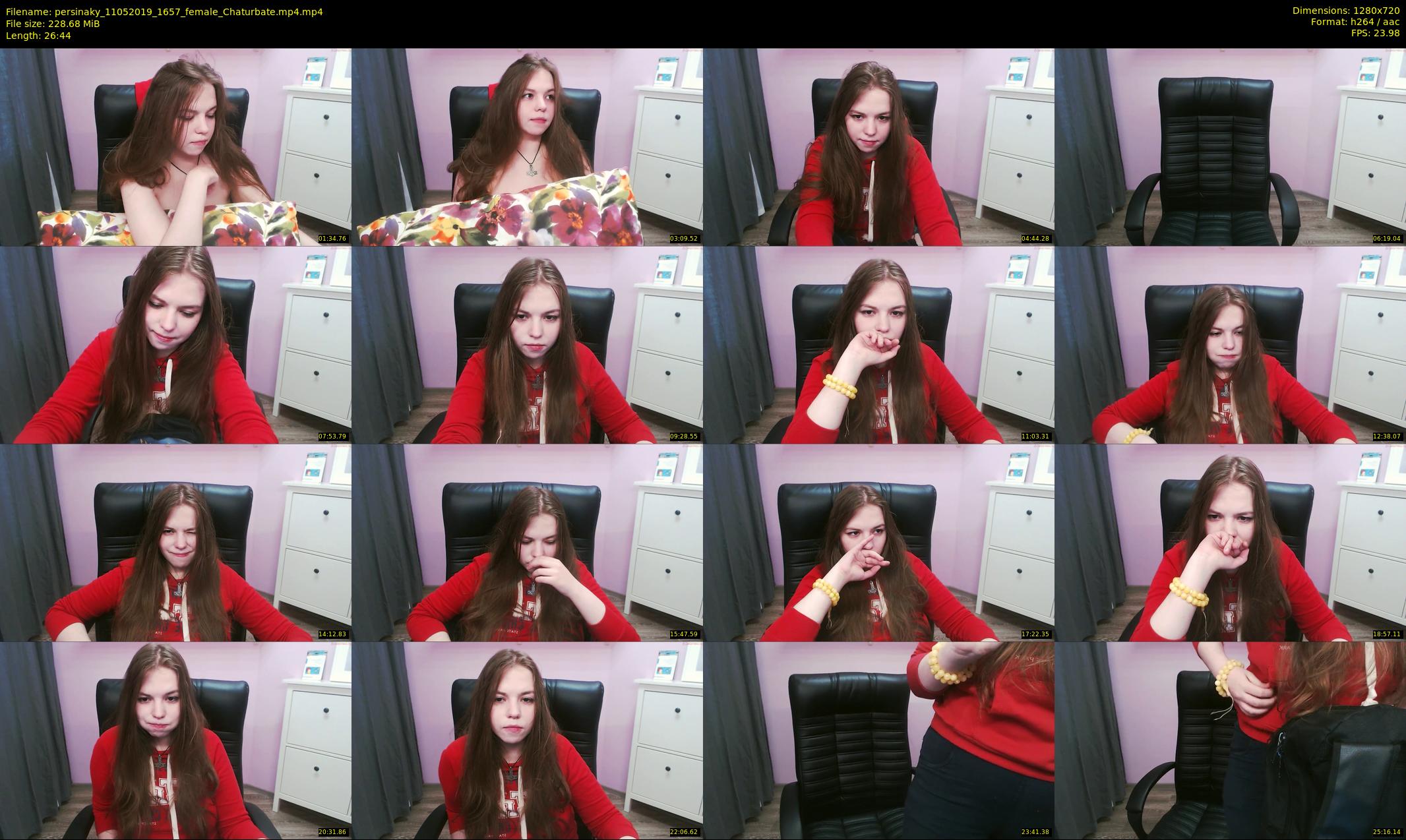 persinaky — 27 minute Chaturbate female cam show recording, 720p, May 11, 2019