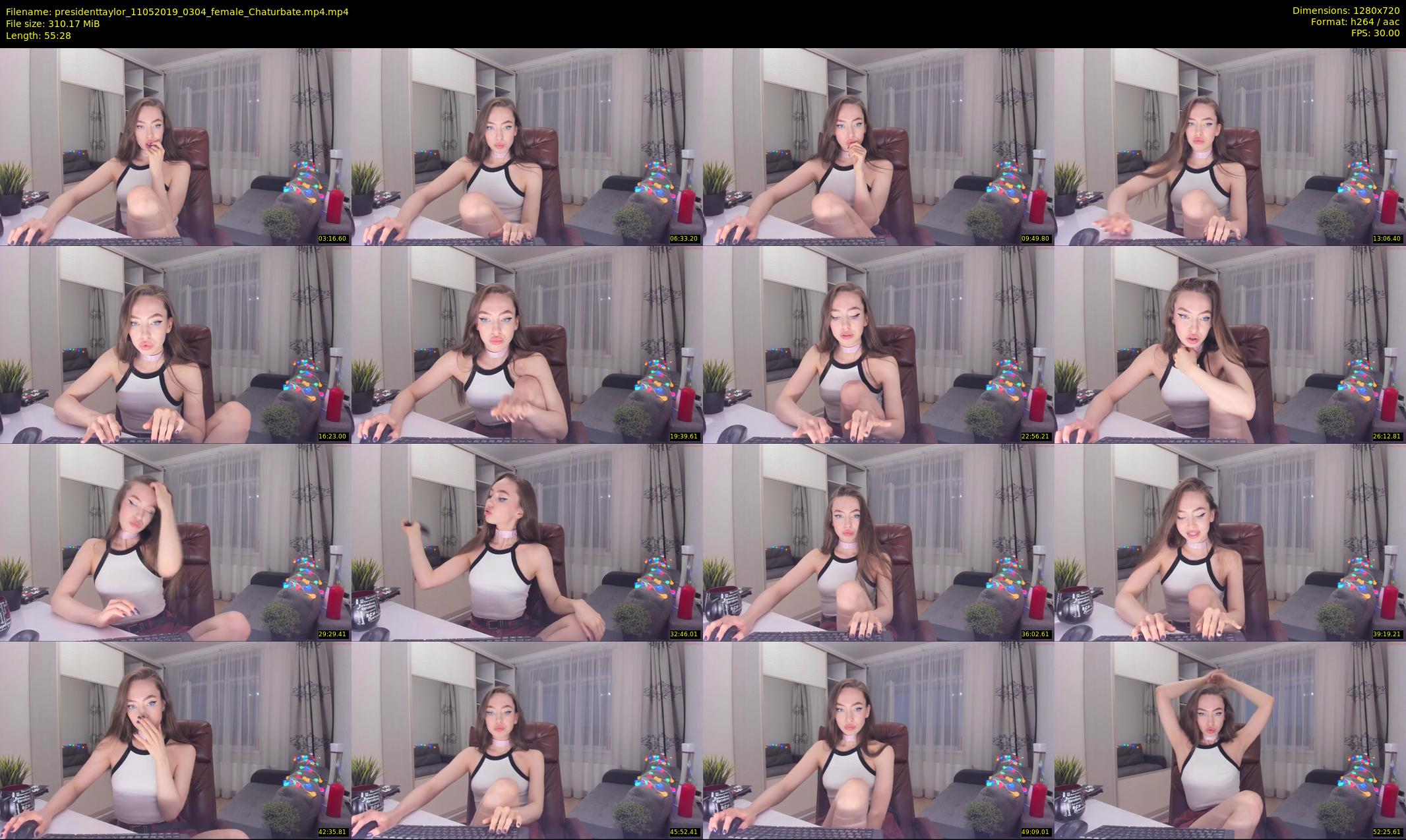 presidenttaylor — 56 minute Chaturbate female cam show recording, 720p, May 11, 2019