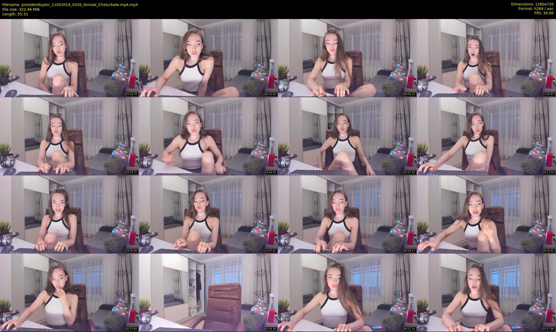 presidenttaylor — 56 minute Chaturbate female cam show recording, 720p, May 11, 2019