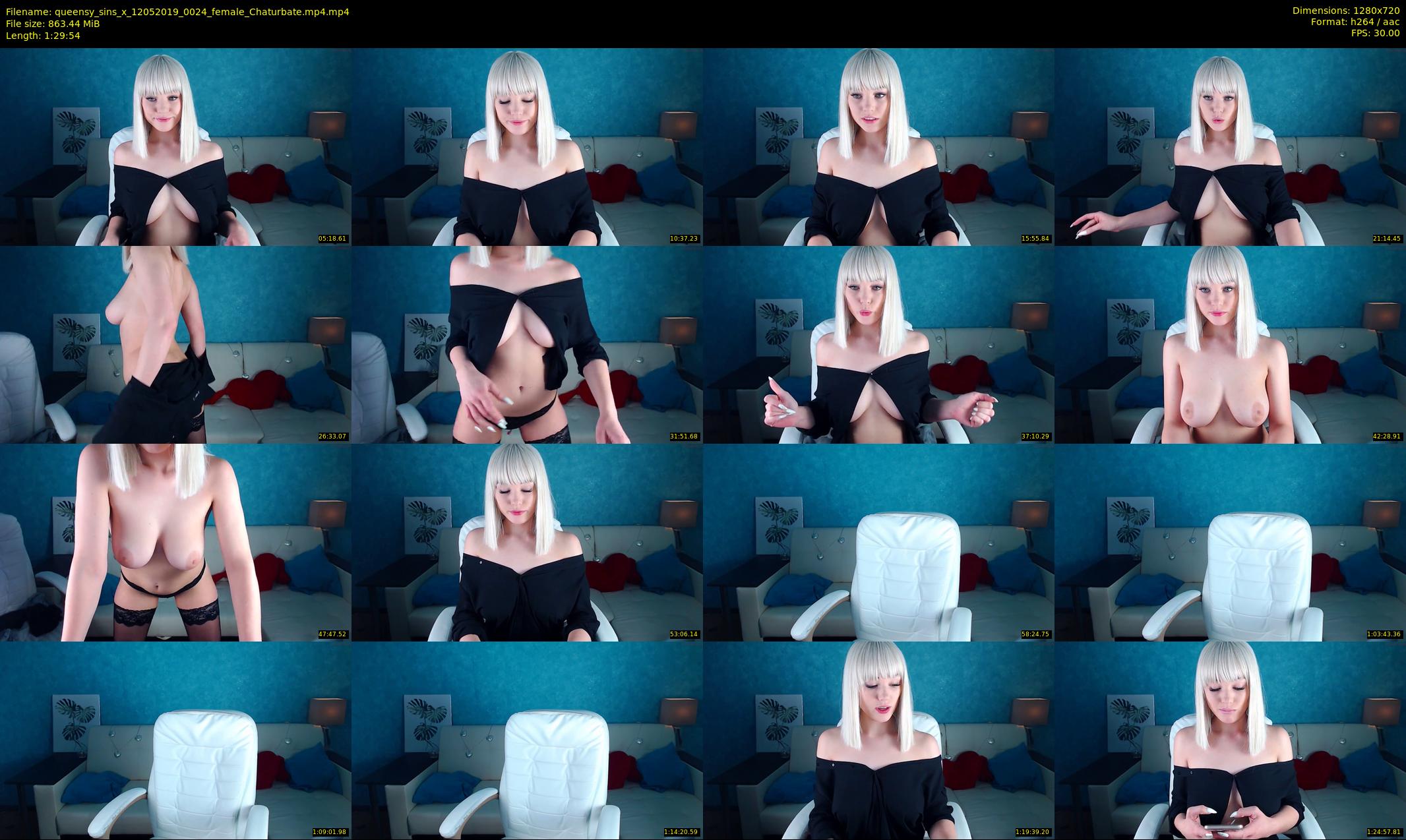queensy_sins_x — 90 minute Chaturbate female cam show recording, 720p, May 12, 2019