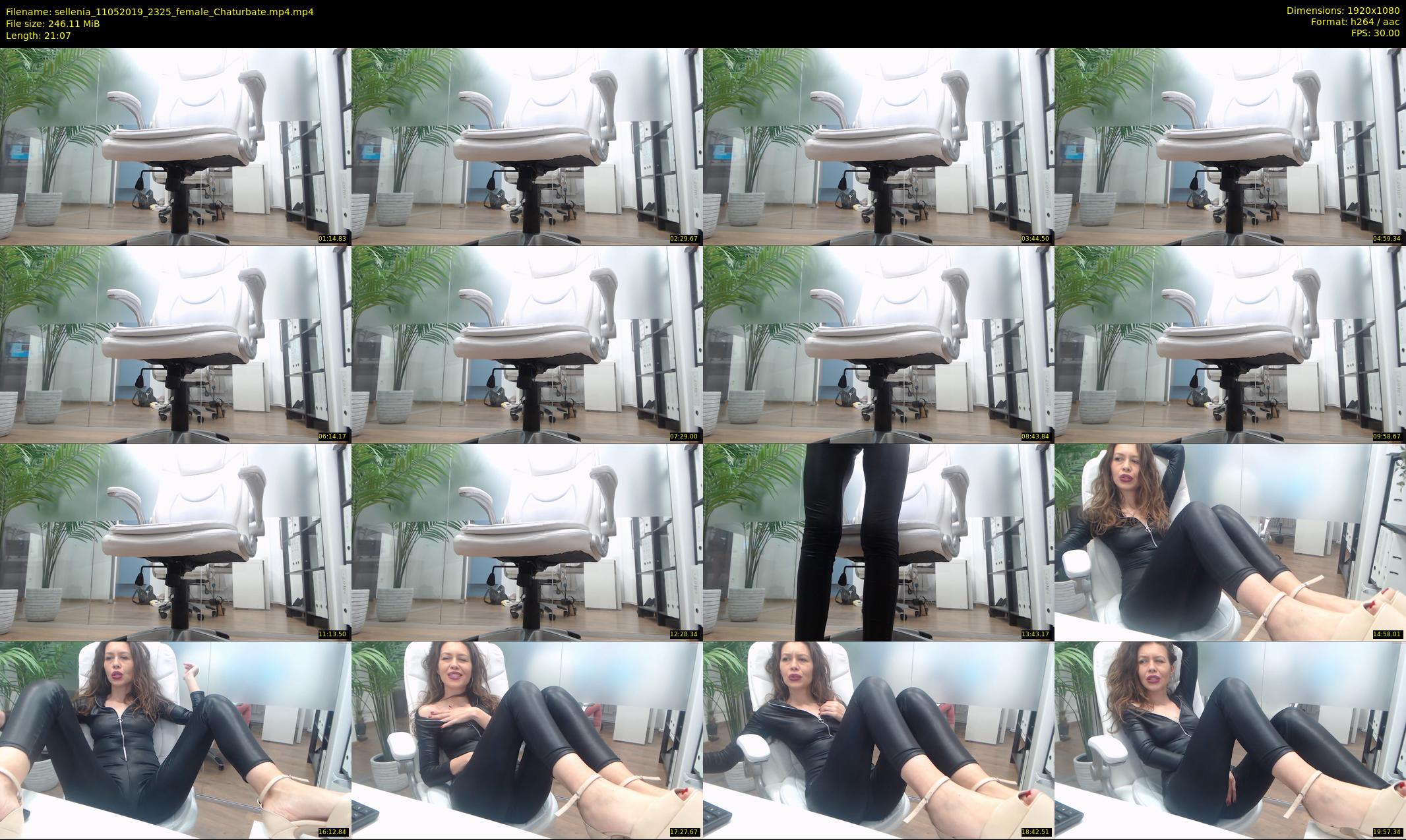 sellenia — 22 minute Chaturbate female cam show recording, 1080p, May 11, 2019