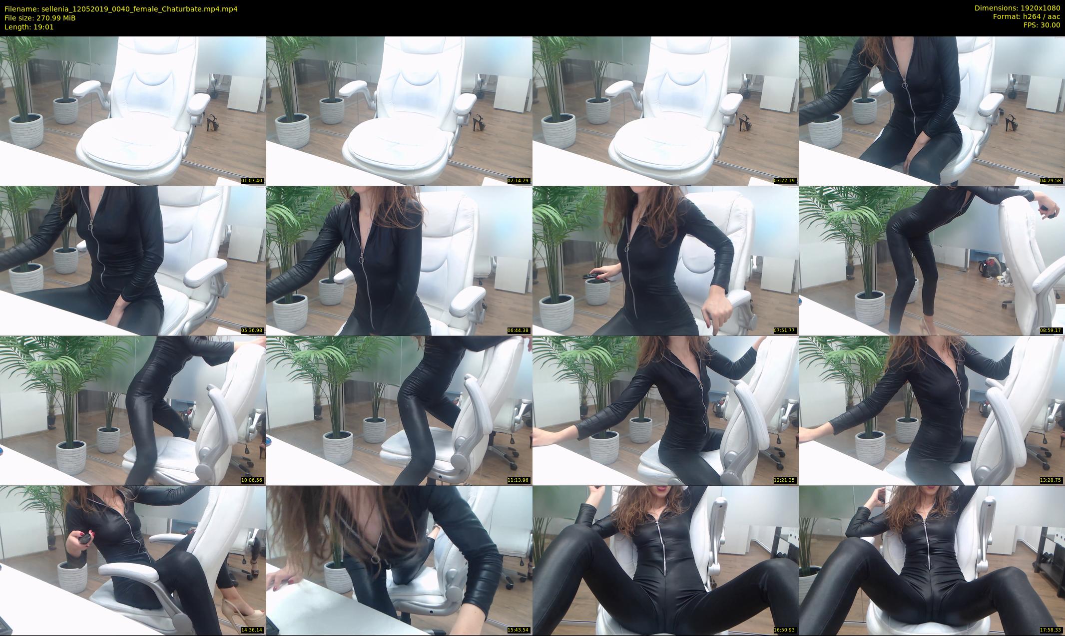 sellenia — 20 minute Chaturbate female cam show recording, 1080p, May 12, 2019