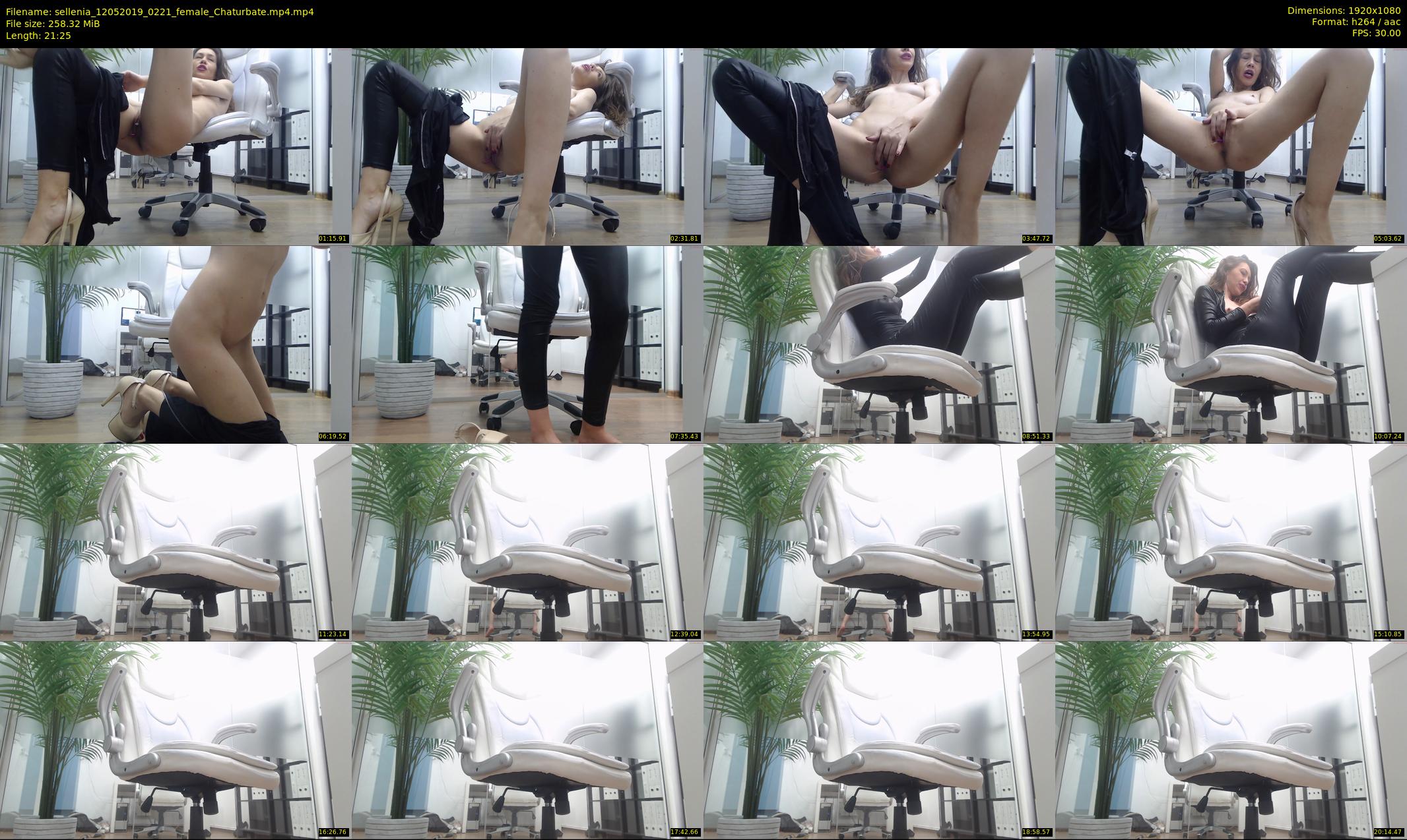 sellenia — 22 minute Chaturbate female cam show recording, 1080p, May 12, 2019