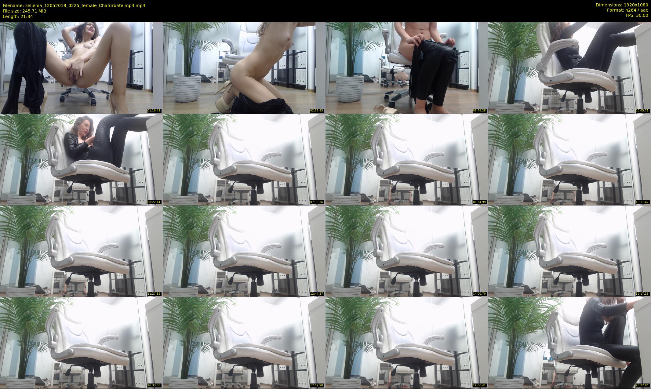 sellenia — 22 minute Chaturbate female cam show recording, 1080p, May 12, 2019