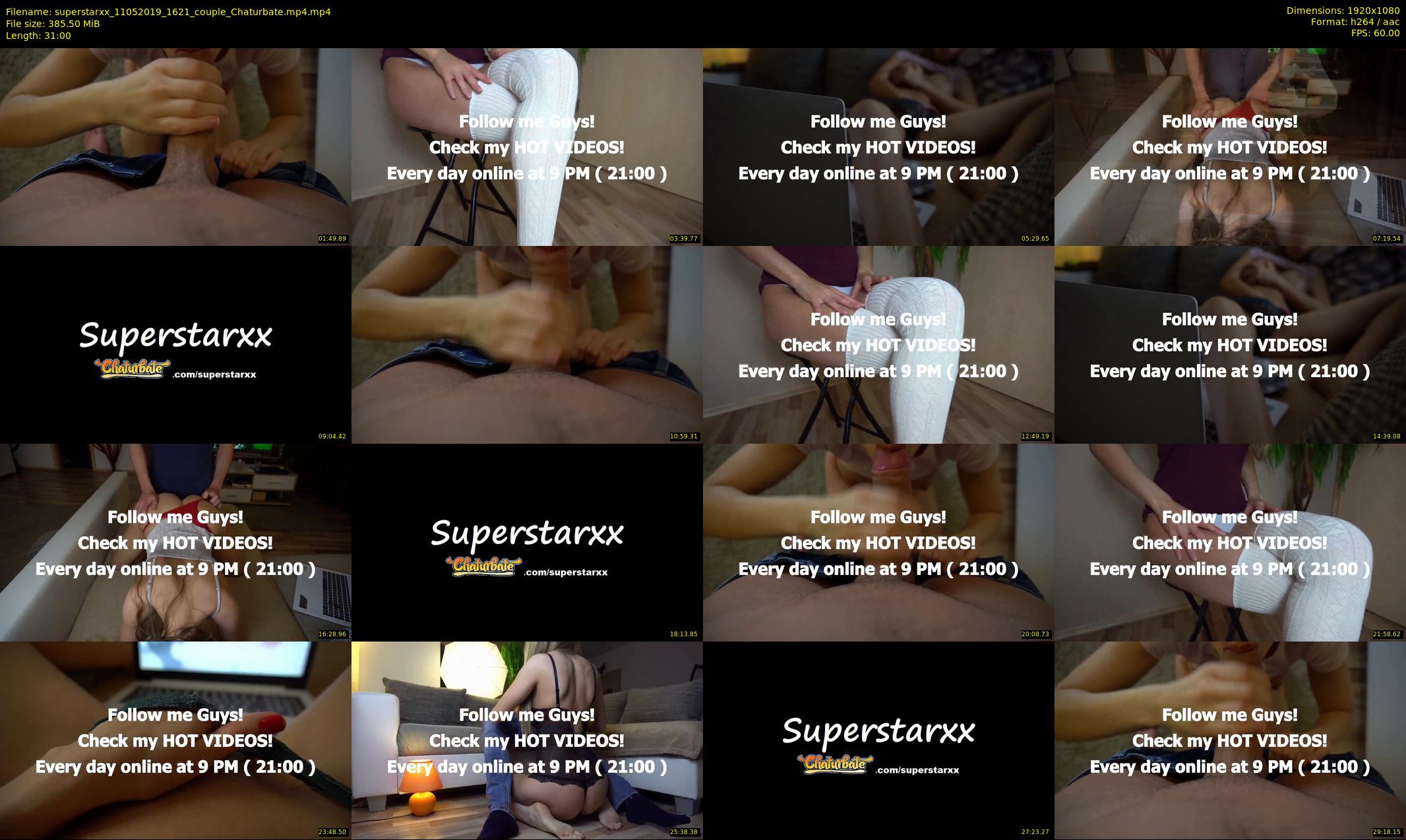 superstarxx — 31 minute Chaturbate female cam show recording, 1080p, May 11, 2019