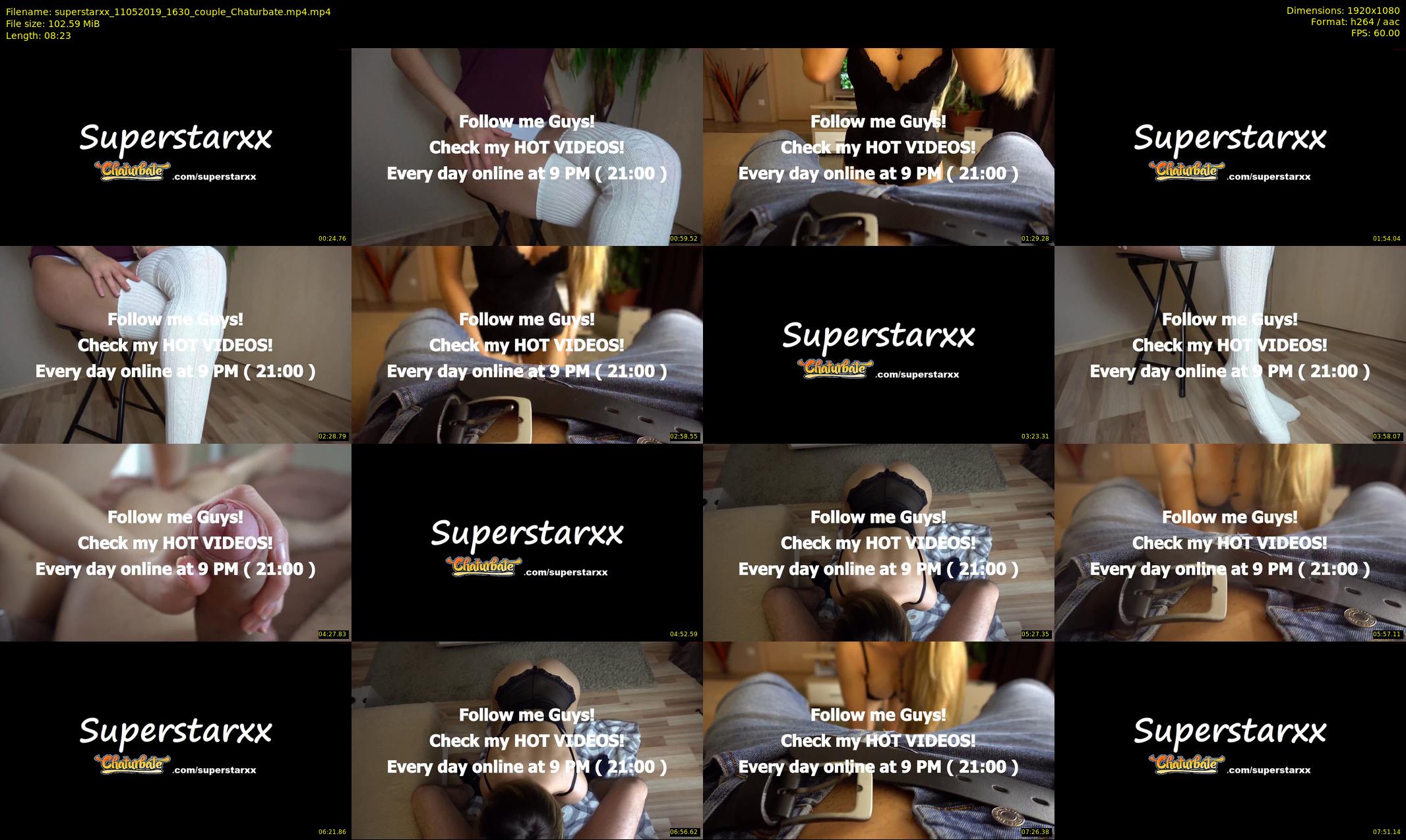 superstarxx — 9 minute Chaturbate female cam show recording, 1080p, May 11, 2019