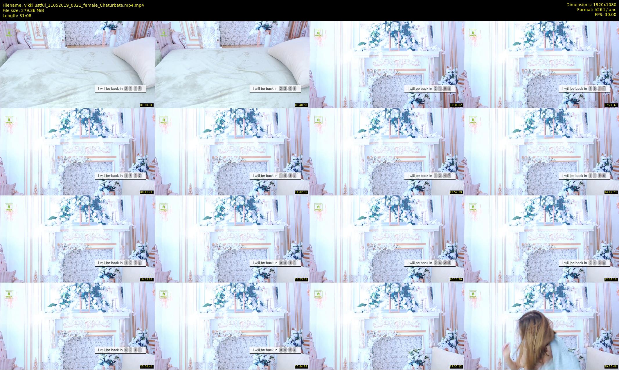 vikkilustful — 32 minute Chaturbate female cam show recording, 1080p, May 11, 2019