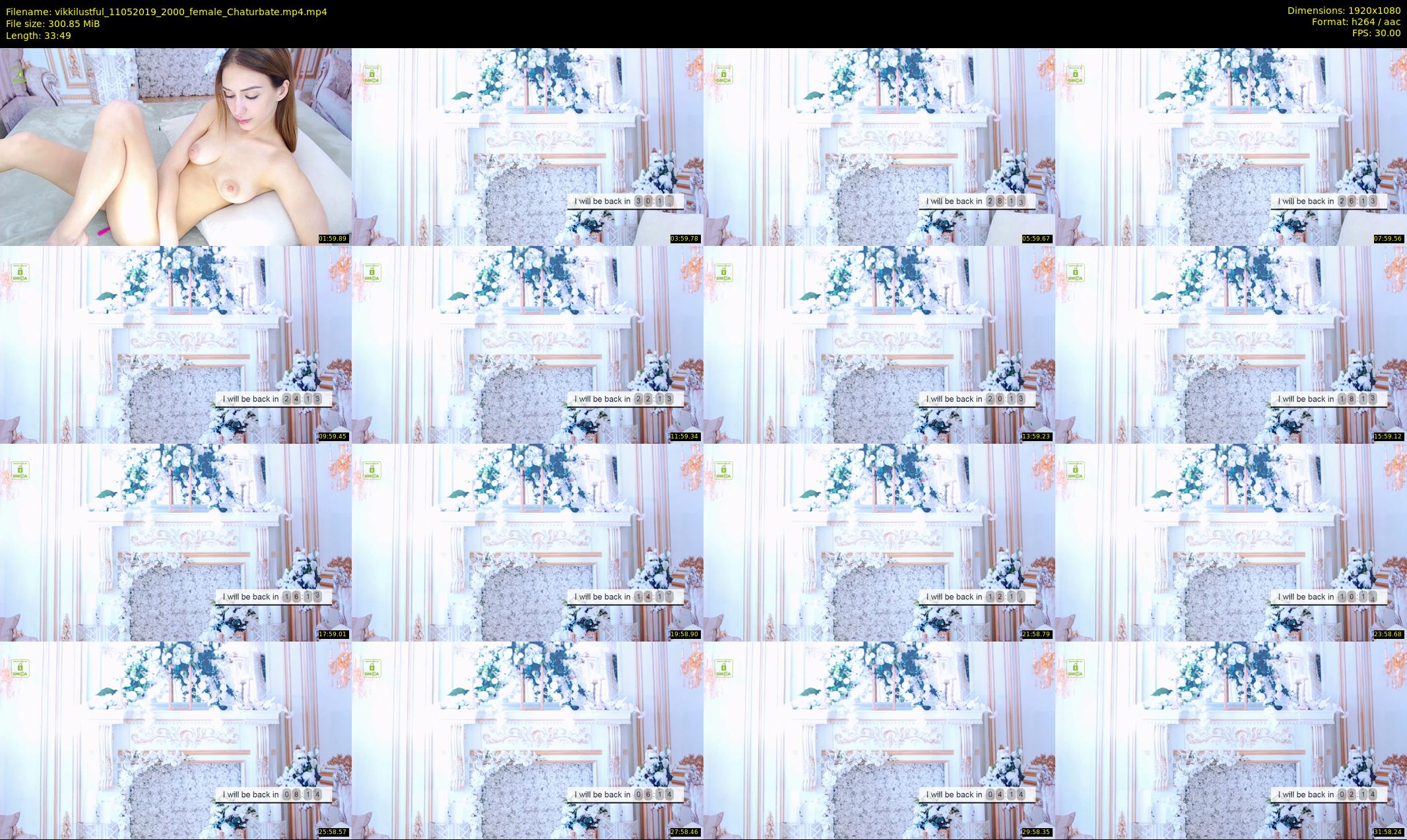 vikkilustful — 34 minute Chaturbate female cam show recording, 1080p, May 11, 2019