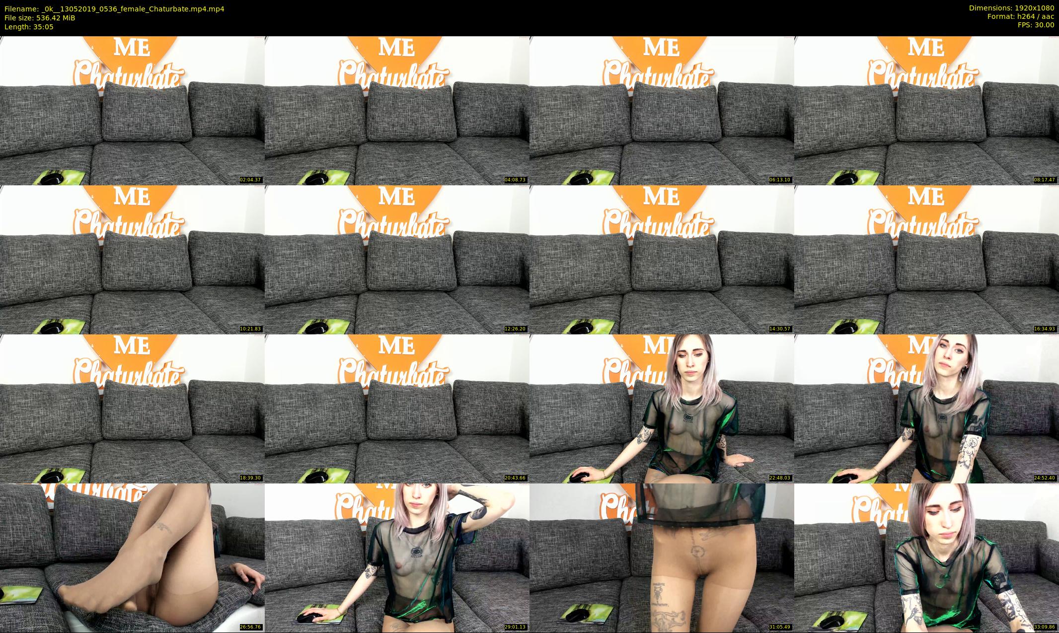 _0k_ — 36 minute Chaturbate female cam show recording, 1080p, May 13, 2019