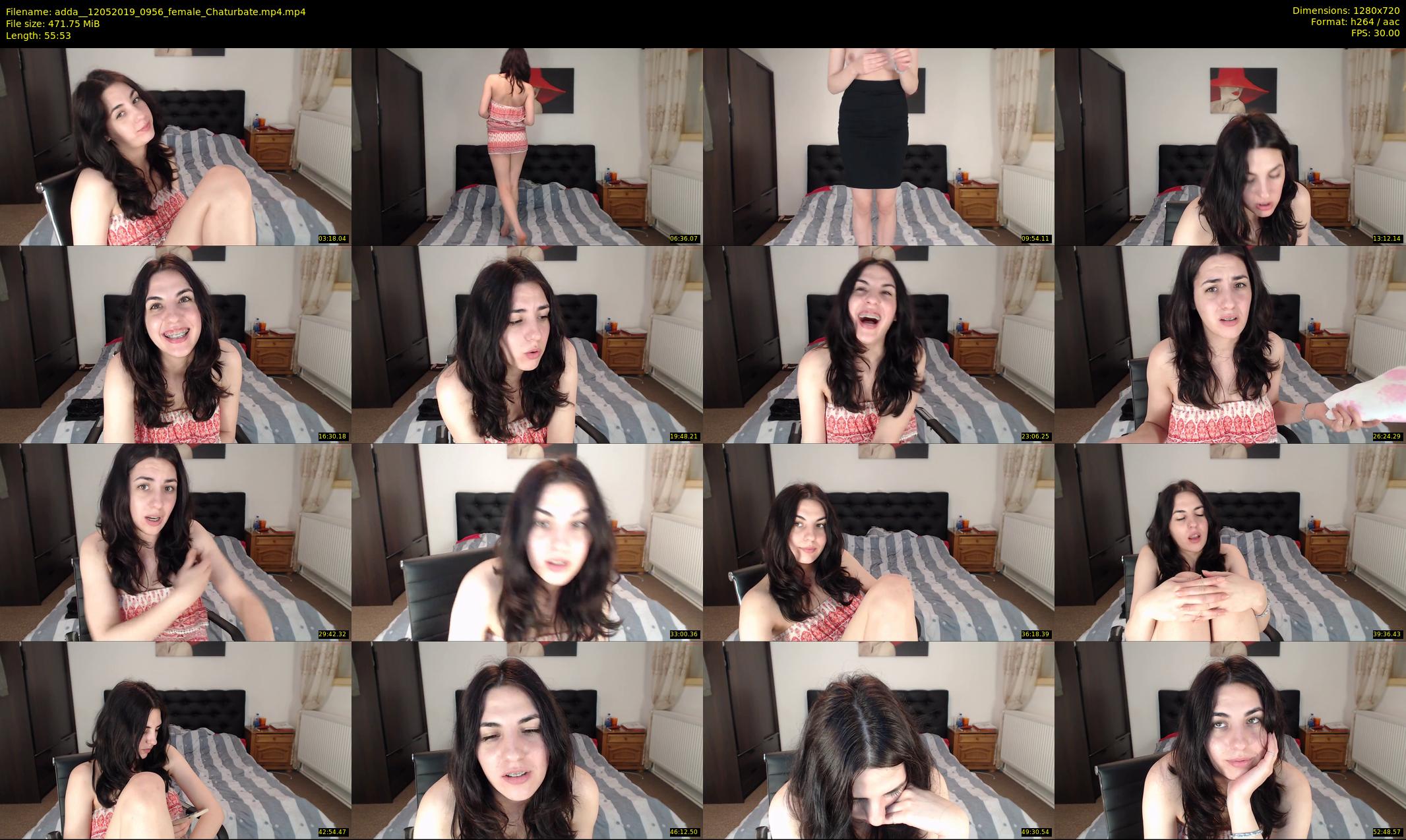 adda_ — 56 minute Chaturbate female cam show recording, 720p, May 12, 2019