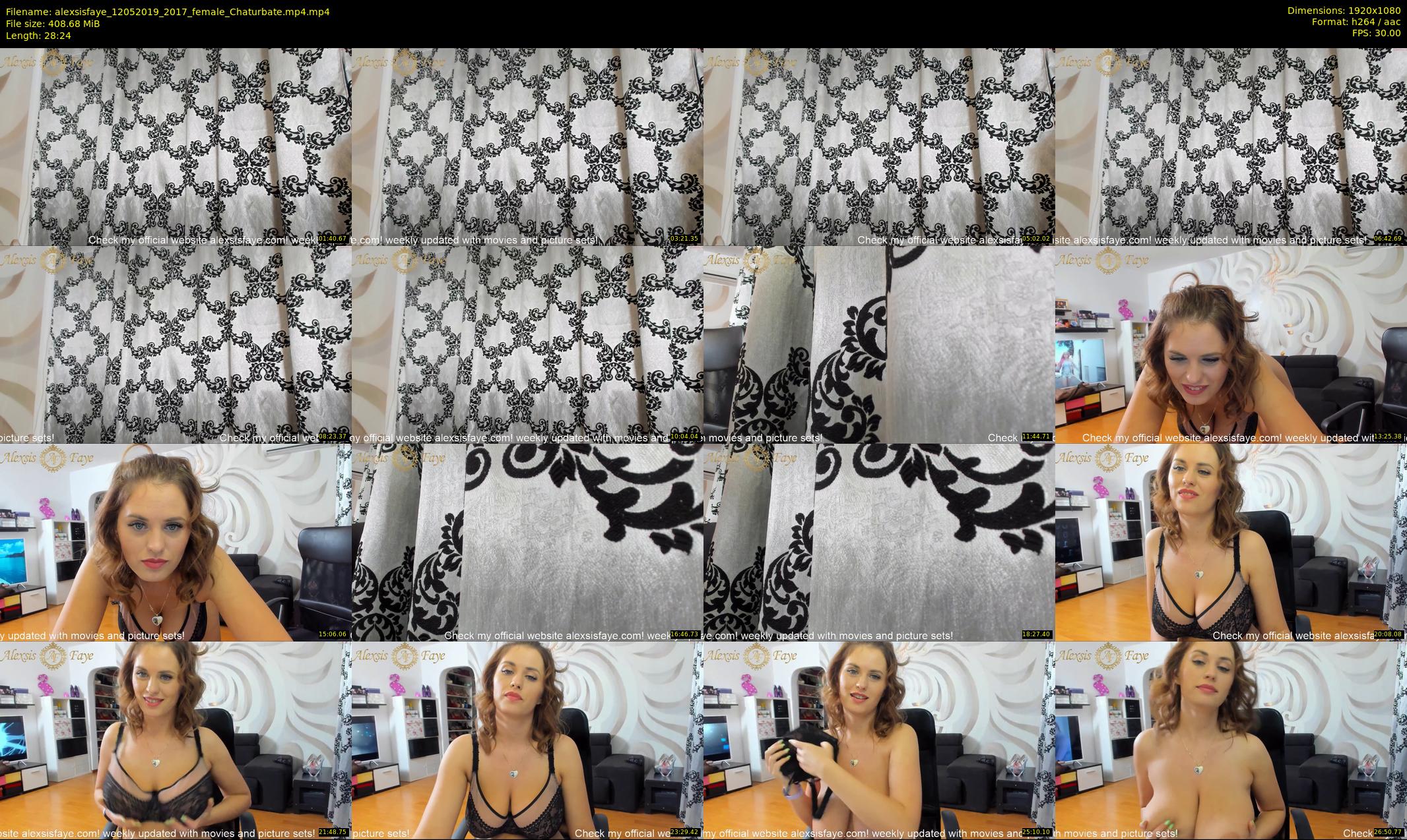 alexsisfaye — 29 minute Chaturbate female cam show recording, 1080p, May 12, 2019