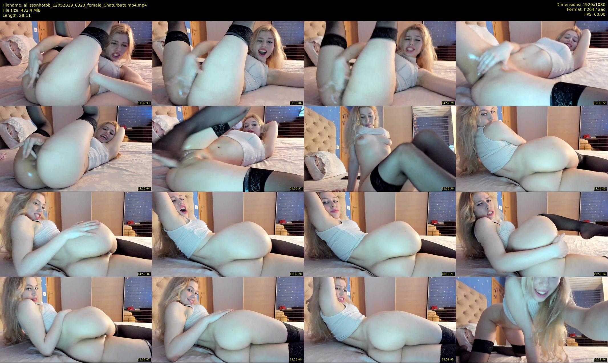 allissonhotbb — 29 minute Chaturbate female cam show recording, 1080p, May 12, 2019