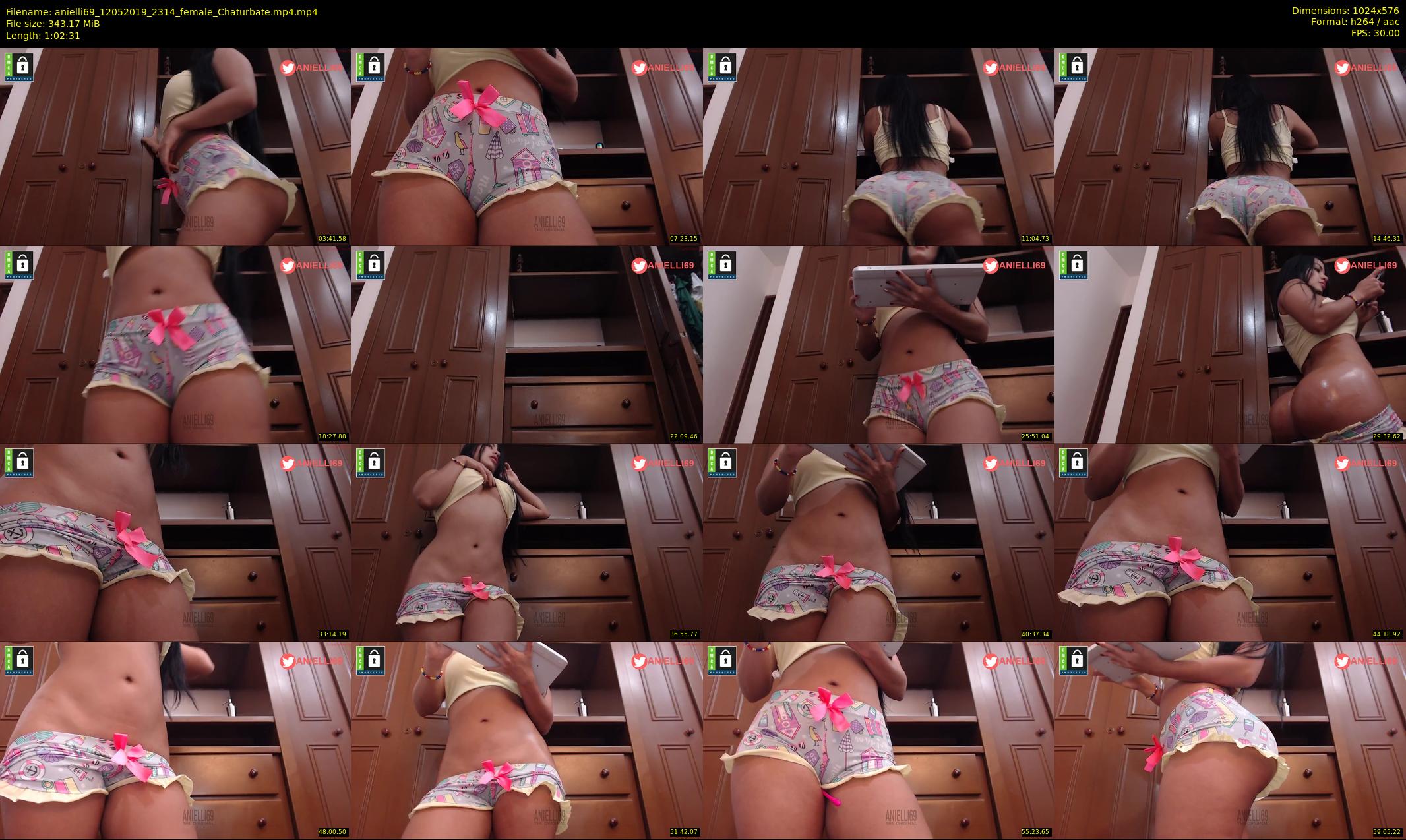 anielli69 — 63 minute Chaturbate female cam show recording, 480p, May 12, 2019